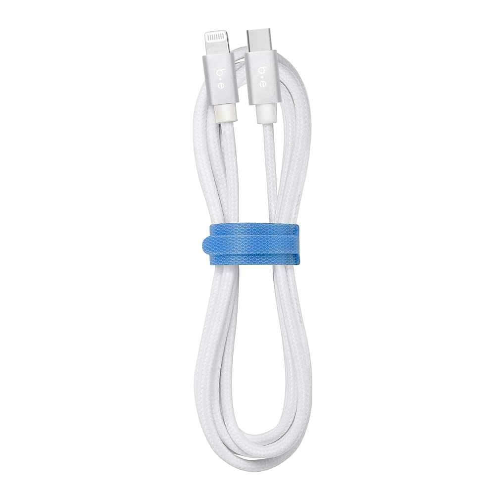 Premium Braided USB-C to Lightning Cable 4ft Fast Charging & Sync - Durable Nylon Cord for iPhone 14/13/12/11/X/8 - Perfect for Home, Office & Travel