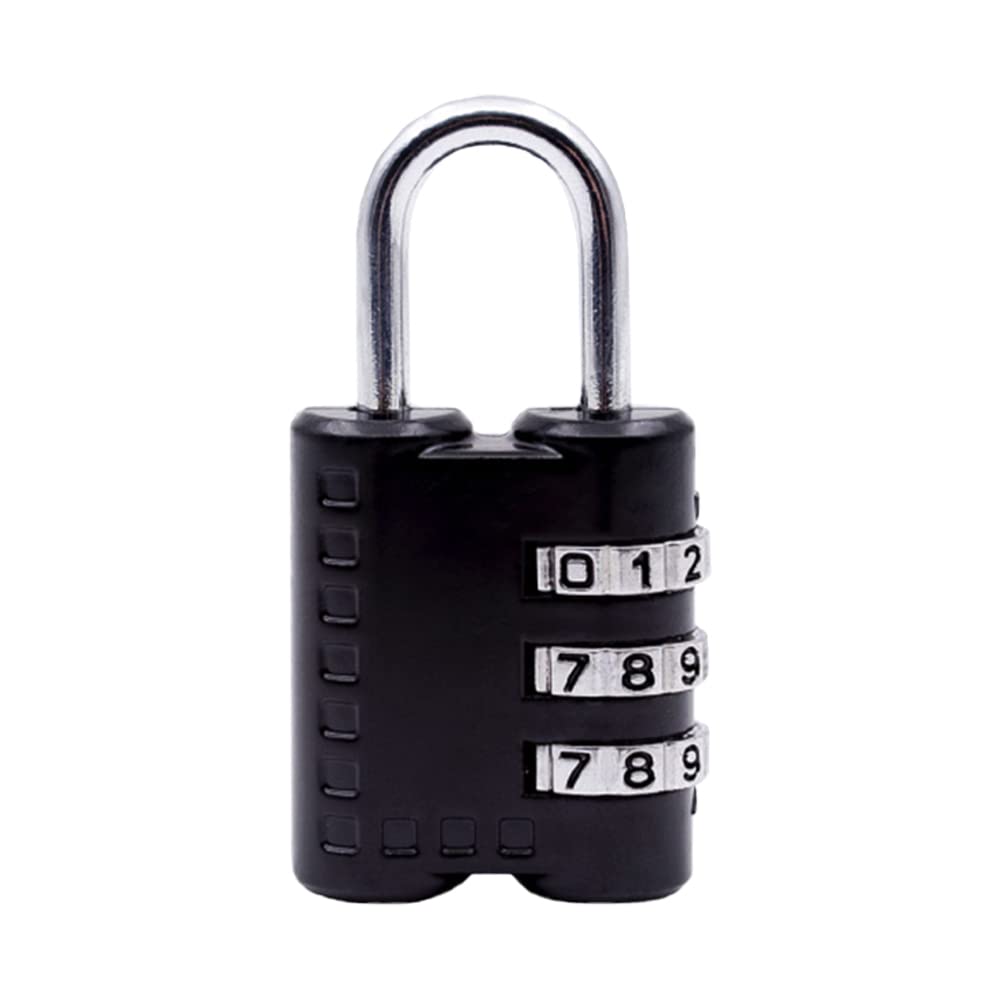 3-Digit Combination Luggage Lock - Heavy Duty TSA Approved Travel Padlock for Suitcases, Bags & Cabinets | Secure Your Belongings During Air Travel & Hotel Stays