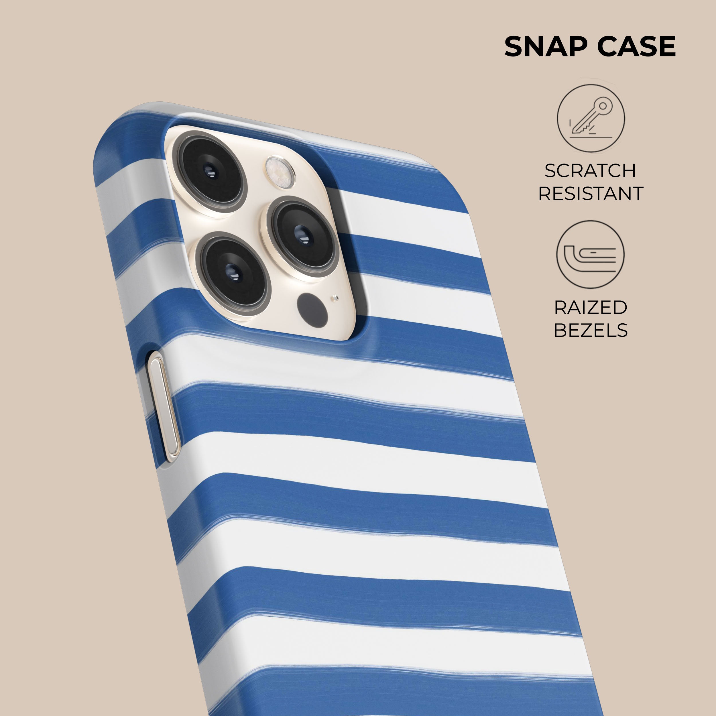 Sailor Lines iPhone Case - Trendy & Durable Phone Cover for iPhone 13/12/11/XR - Perfect for Beach, Travel & Summer Outfits