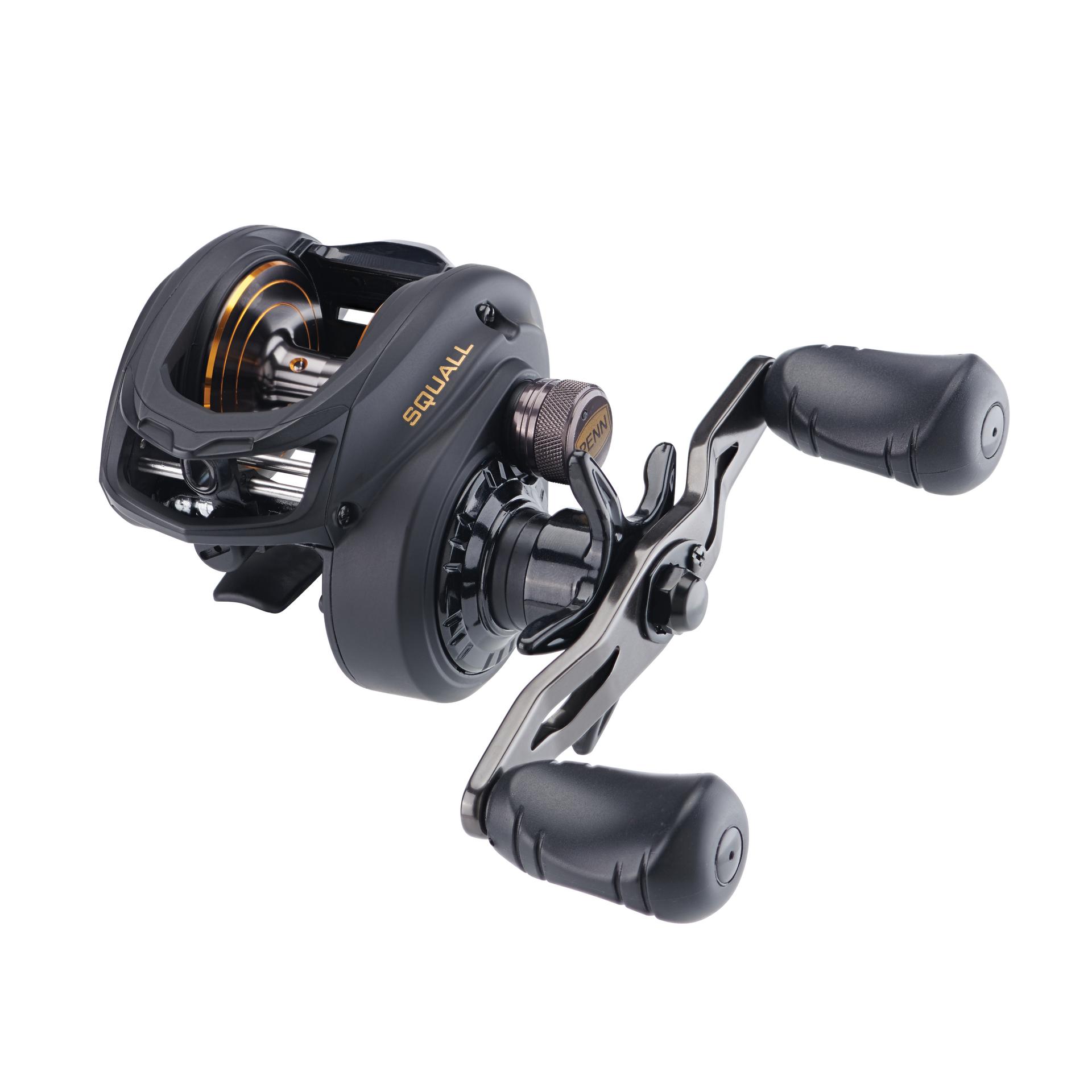 Squall® Baitcast Fishing Reel - High Performance Saltwater & Freshwater Casting Reel for Bass, Trout, and Saltwater Game Fish - Perfect for Surf Fishing, Pier Casting, and Boat Angling