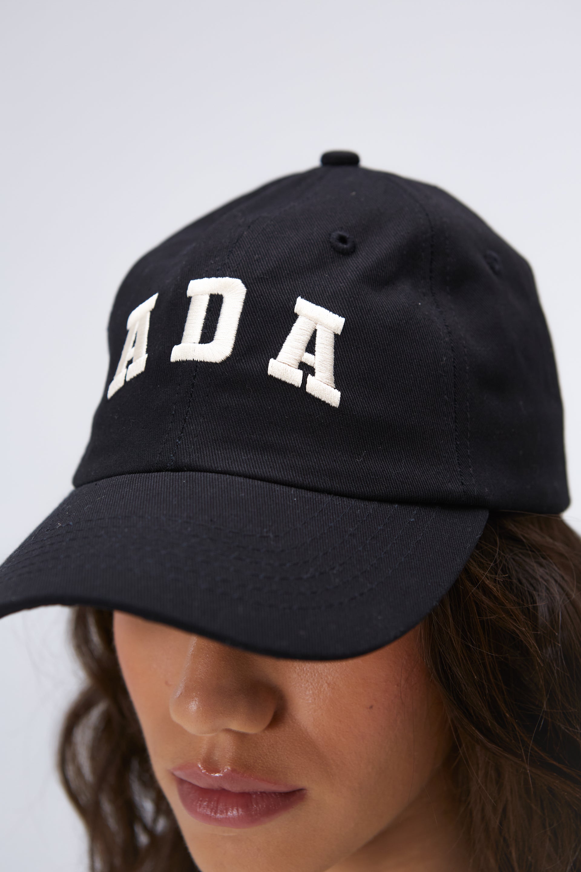 ADA Cap Black/Cream - Stylish Unisex Baseball Hat for Outdoor Activities, Sports, and Casual Wear