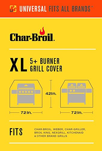 Char Broil All-Season Heavy Duty Grill Cover for 5+ Burner Gas Grills – Extra Large Waterproof BBQ Cover for Outdoor Cooking, Patio & Backyard Use