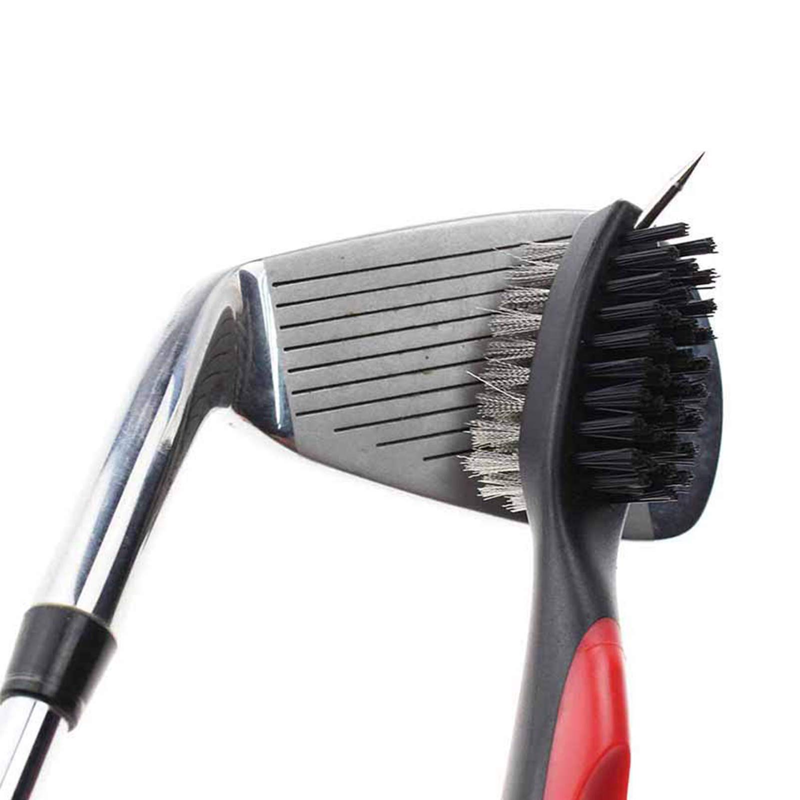 Premium Golf Club Brush & Groove Cleaner with Carabiner - Golf Putter & Ball Cleaning Tool Kit - Durable Golf Club Brush & Groove Cleaner for Golf Shoes & Clubs - Perfect for On-Course Cleaning & Equipment Maintenance