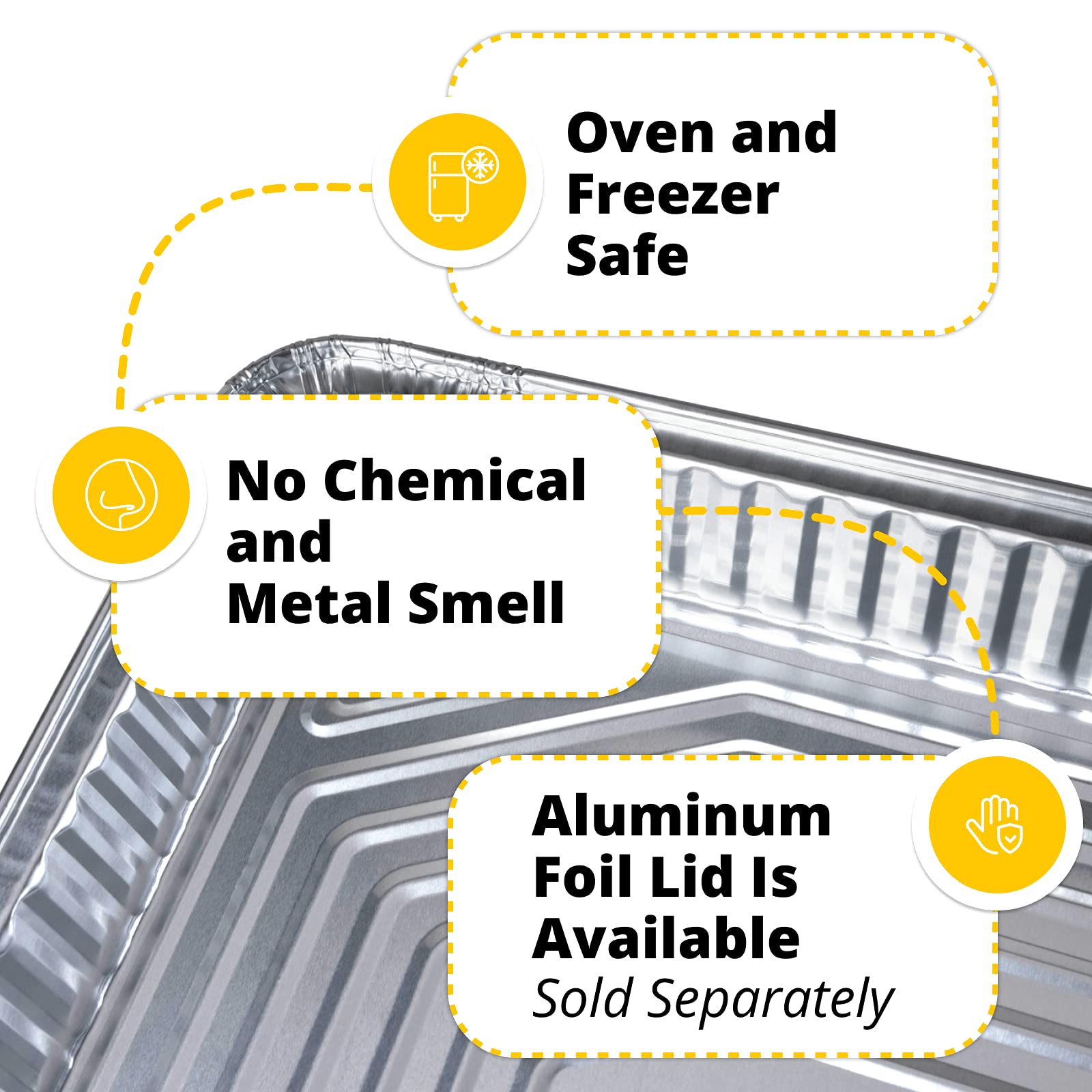 IDL Packaging Full Size Aluminum Steam Table Pans - 21