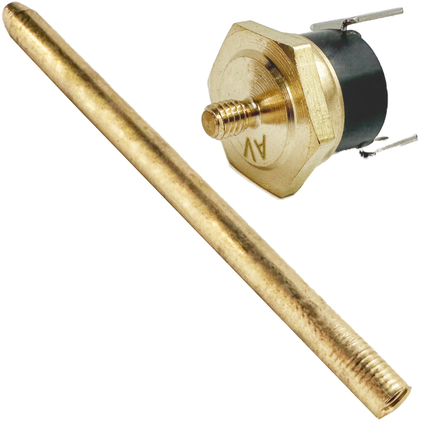 2 Pin Electric Radiator Fan Thermostat Switch with Temperature Sensor - Perfect for Car Cooling System, Home Appliances & Industrial Equipment Temperature Control
