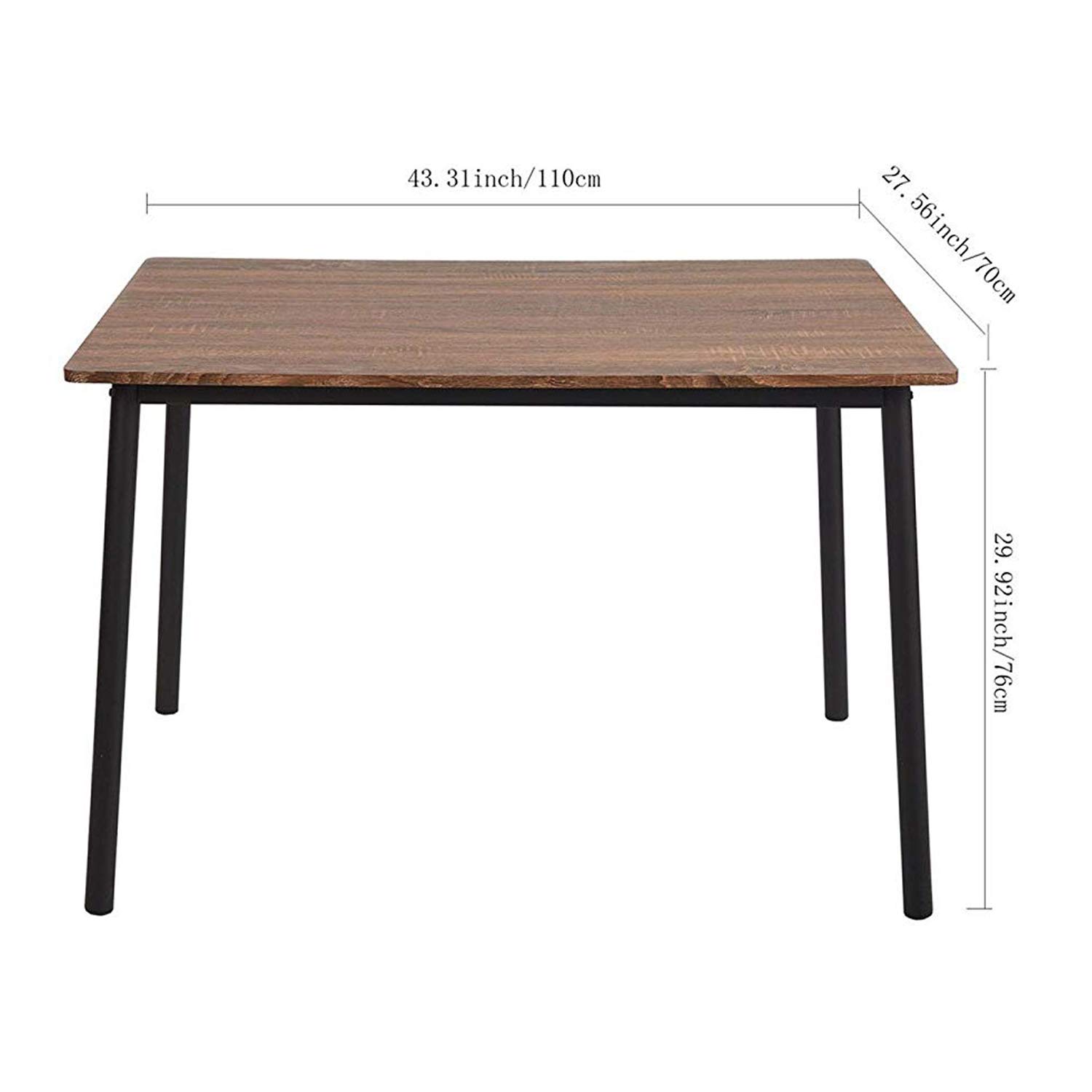 5-Piece Dining Room Table and Chairs Set for 4 - Modern Kitchen Dining Table with 4 Chairs - Perfect for Small Spaces, Breakfast Nook, and Family Meals