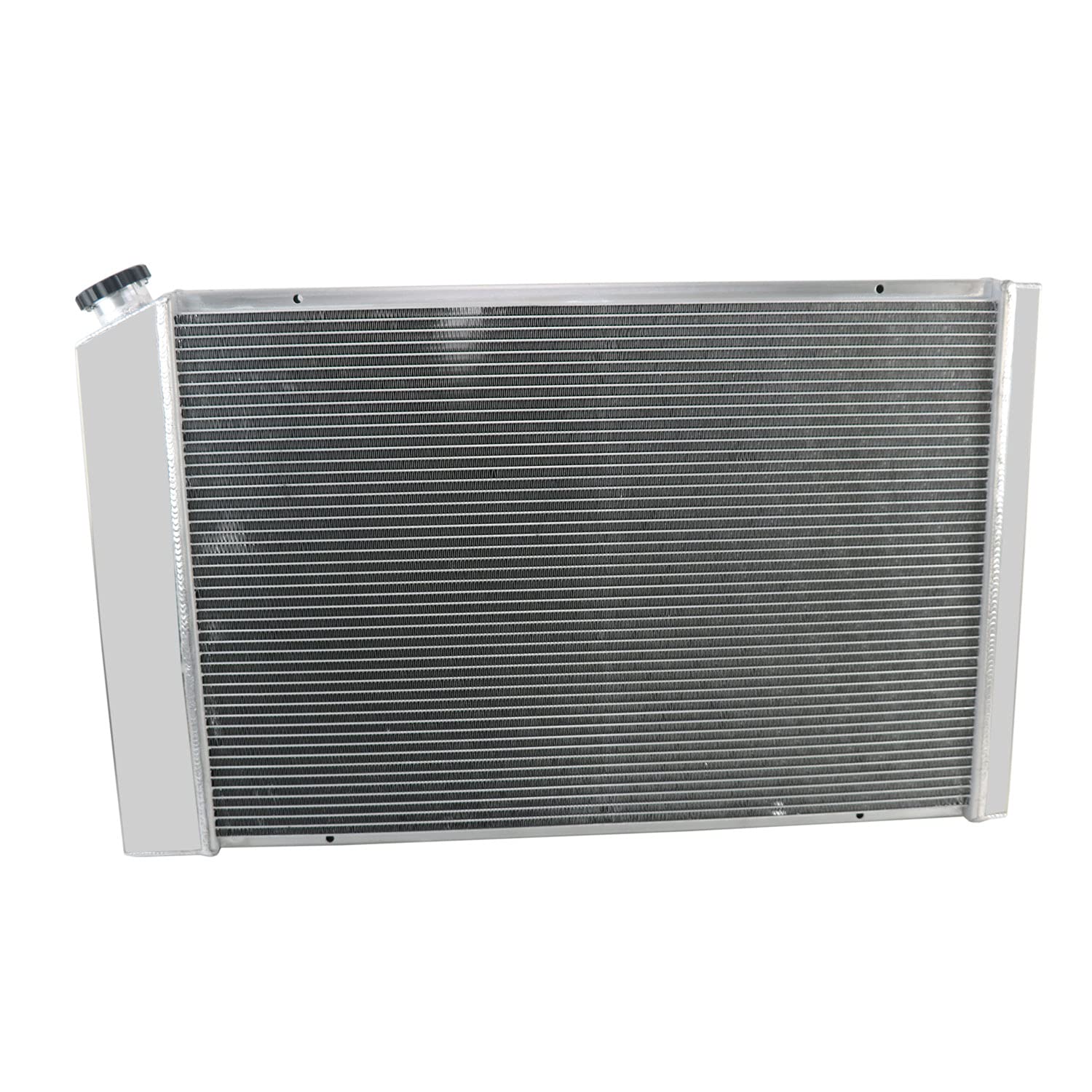 716 Aluminum Radiator for 1973-1991 Chevy Cheyenne Blazer C10 C20 K10 K20 K30 GMC Jimmy C1500 C2500 C3500 Pickup Truck - 3 Row Core Radiator with Shroud & Fan Relay Kit - Perfect for Off-Roading, Towing & High-Performance Cooling