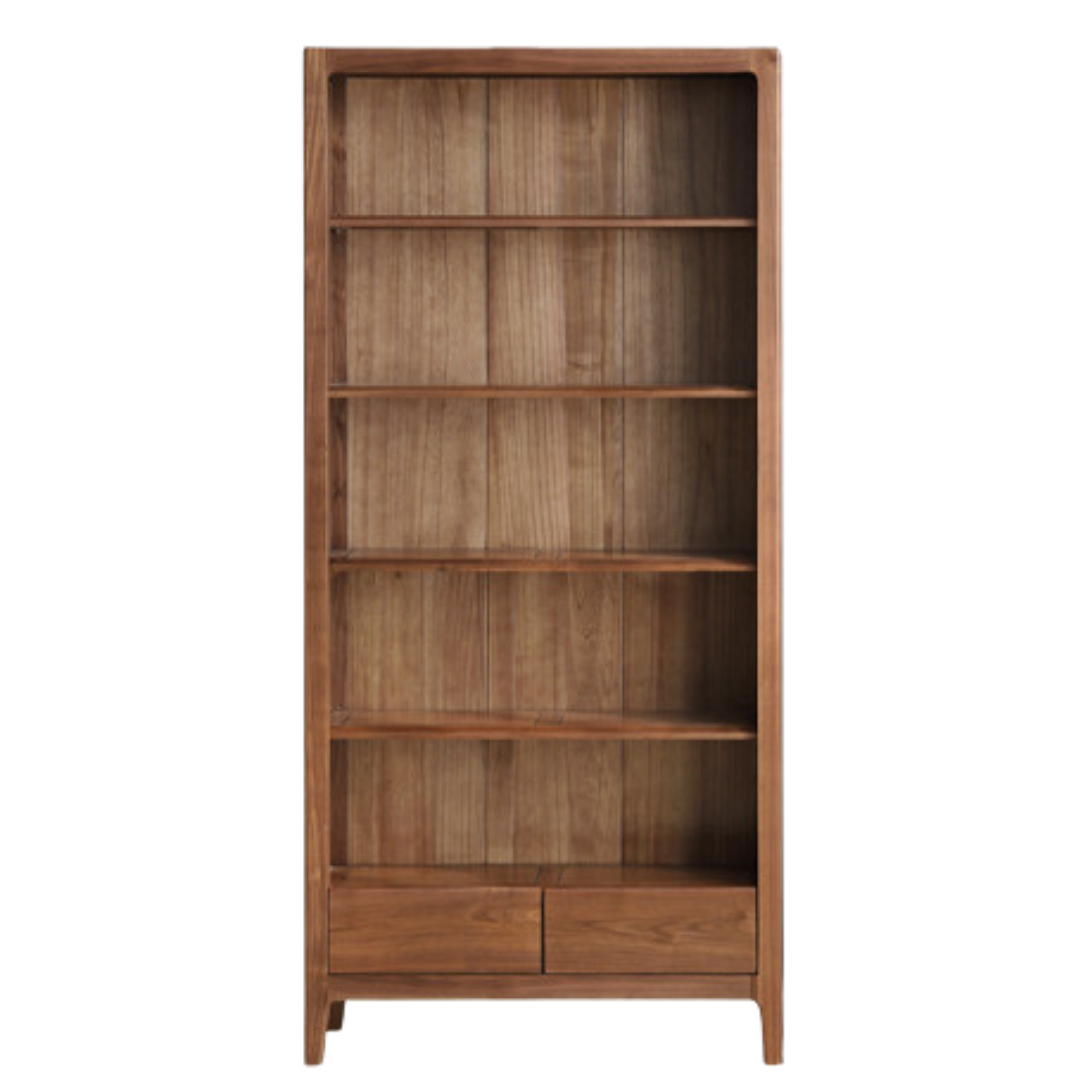 Premium Black Walnut Solid Wood Bookcase - Customizable Modular Bookshelf for Home Office, Living Room & Library Storage | Durable & Stylish Furniture for Books, Decor & Display