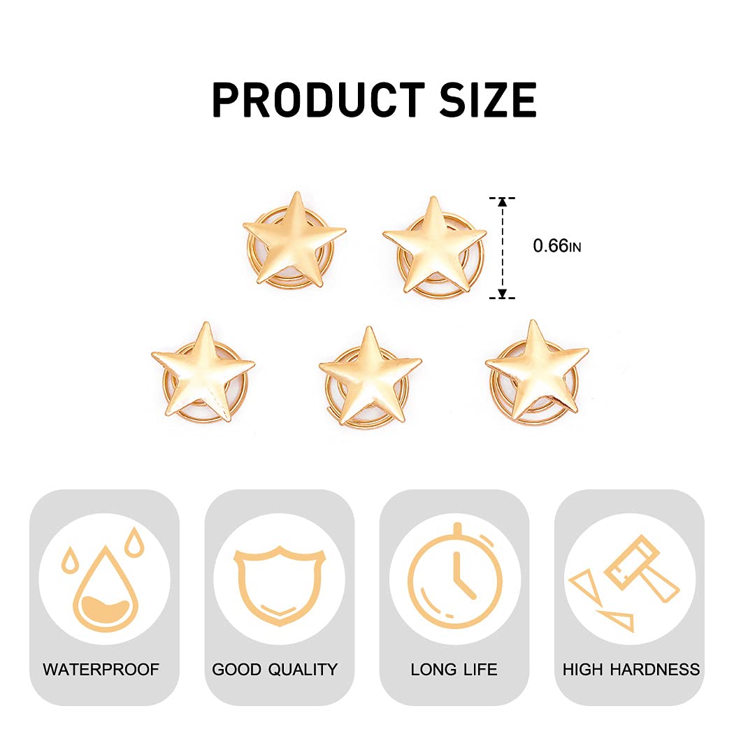 Yean Star Gold Hair Clips for Women & Girls - 5 Pack Hairpins, Hair Accessories for Bridal, Party & Everyday Use