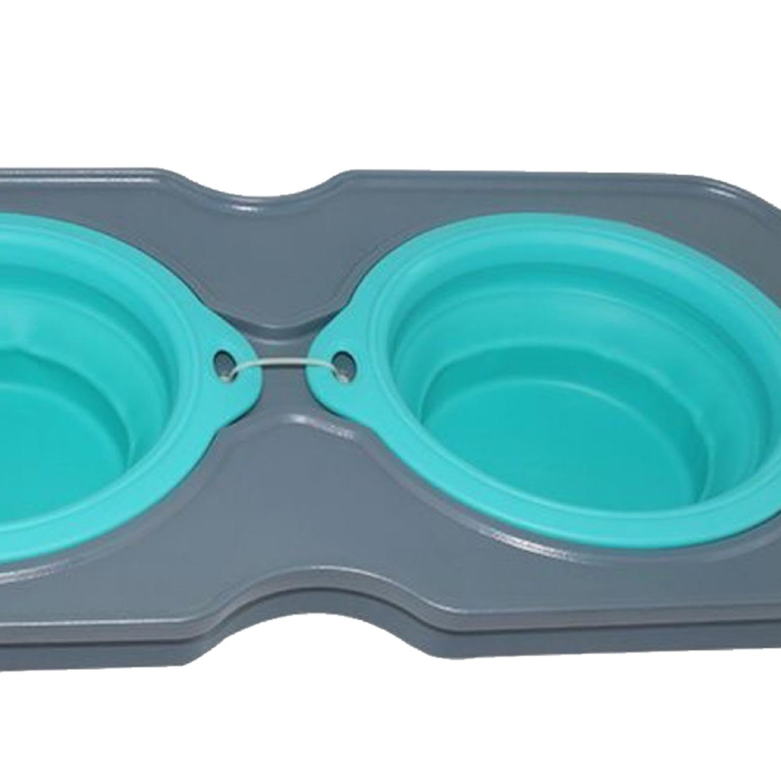 Foldable Silicone Pet Bowl with Detachable Stand - Modern Cat & Dog Feeding Dish for Travel, Camping & Home Use | SECRET DESIRE Brand