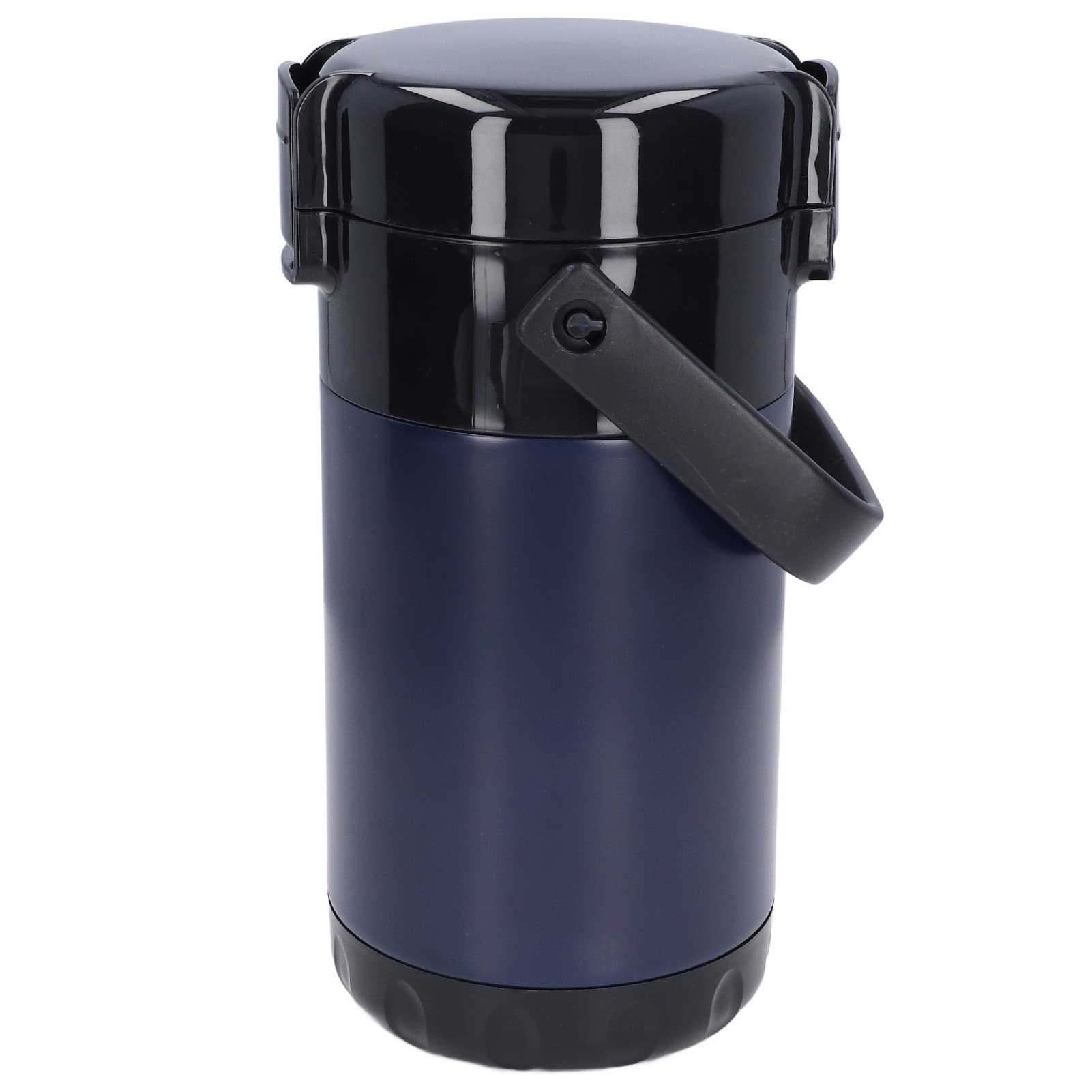 Portable Vacuum Insulated Lunch Box - 4-Layer Thermal Food Container with Detachable Bowls & Handle for Work, School, Picnic | Keeps Meals Hot/Cold | Deep Blue