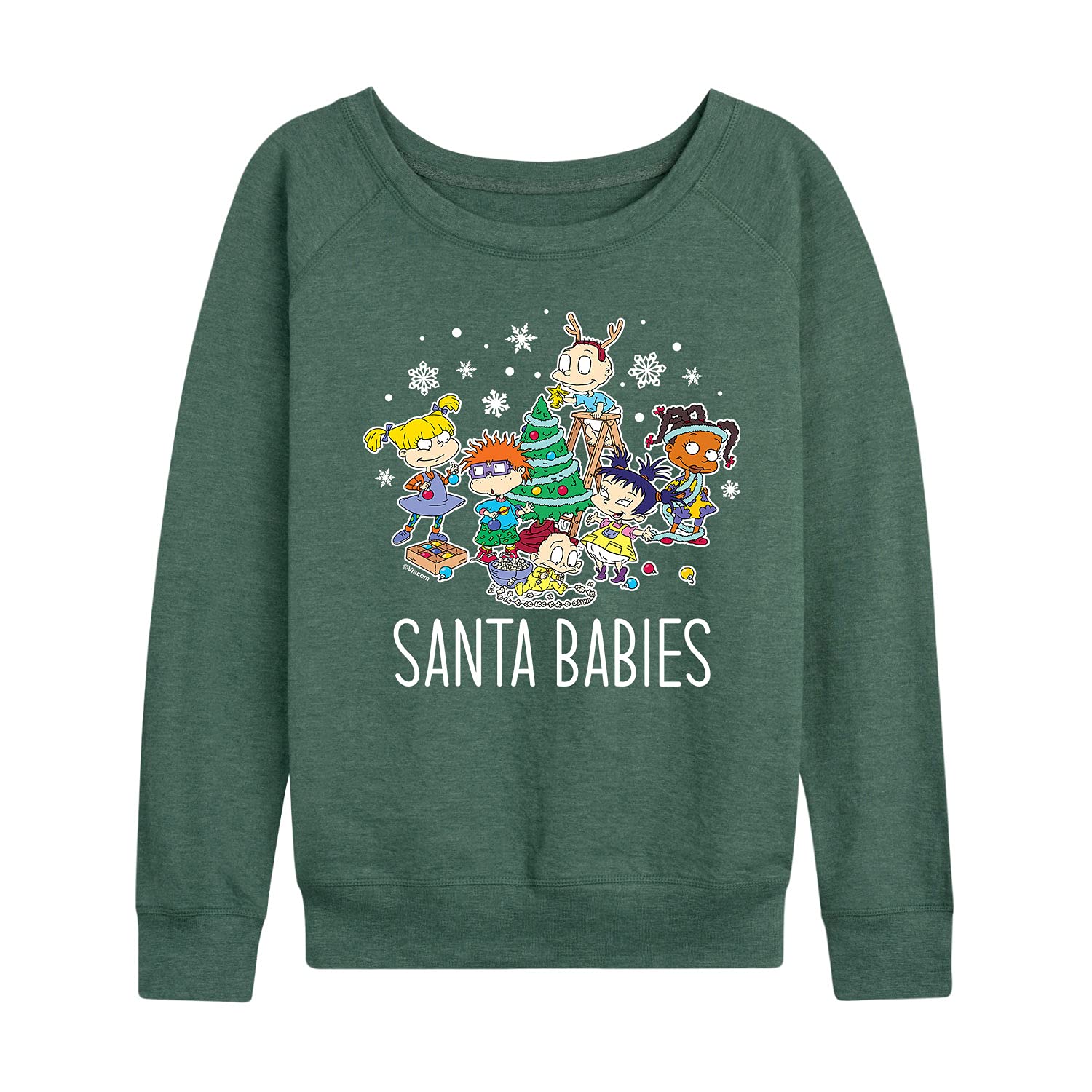 HYBRID APPAREL Rugrats Women's Christmas Holiday Fleece Pullover Sweatshirt - Cozy Winter Fleece Top for Casual Wear, Holiday Parties & Gift Giving