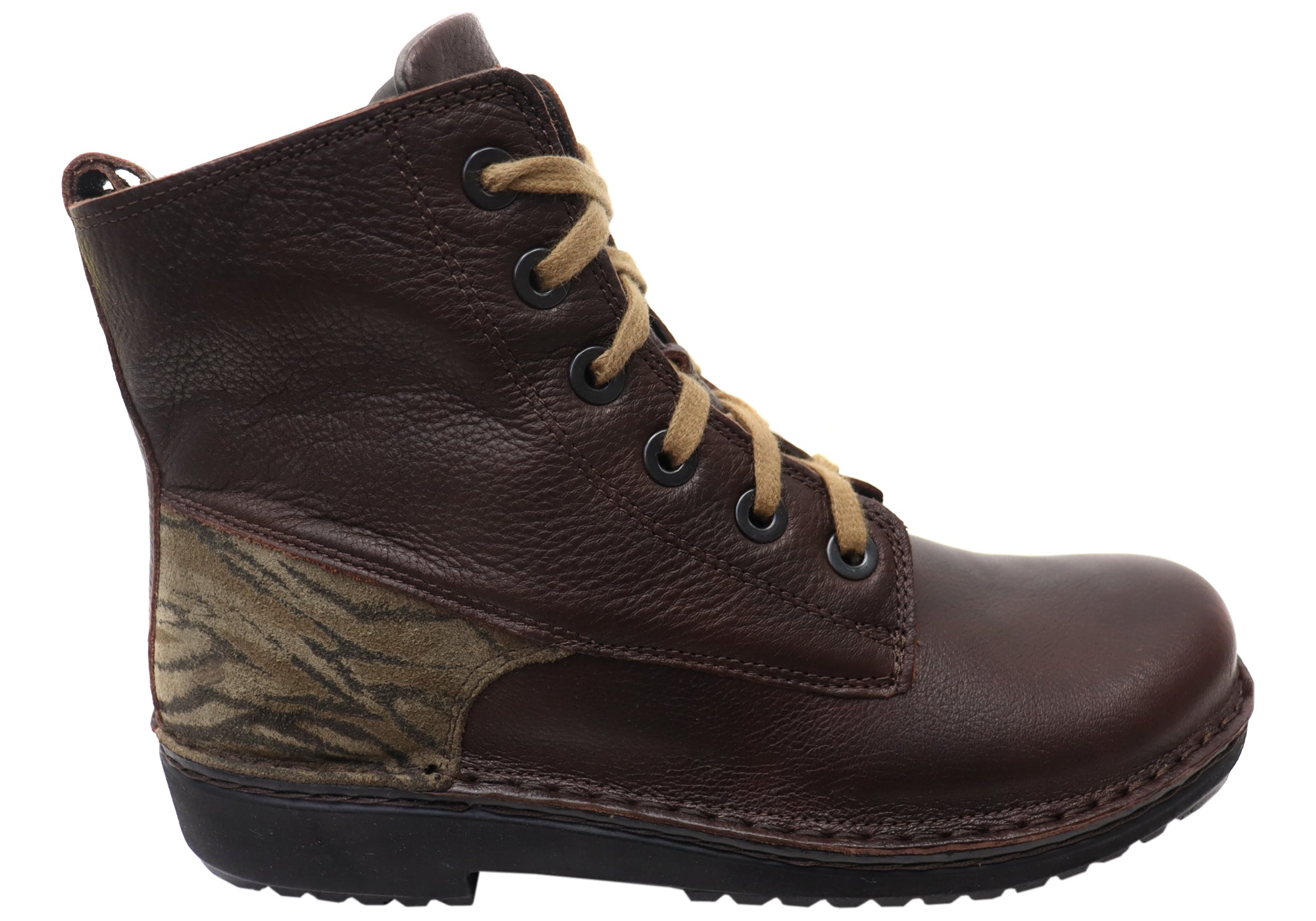 Naot Claudia Women's Leather Comfortable Supportive Lace-Up Boots - Stylish Ankle Boots for Walking, Work & Casual Outfits