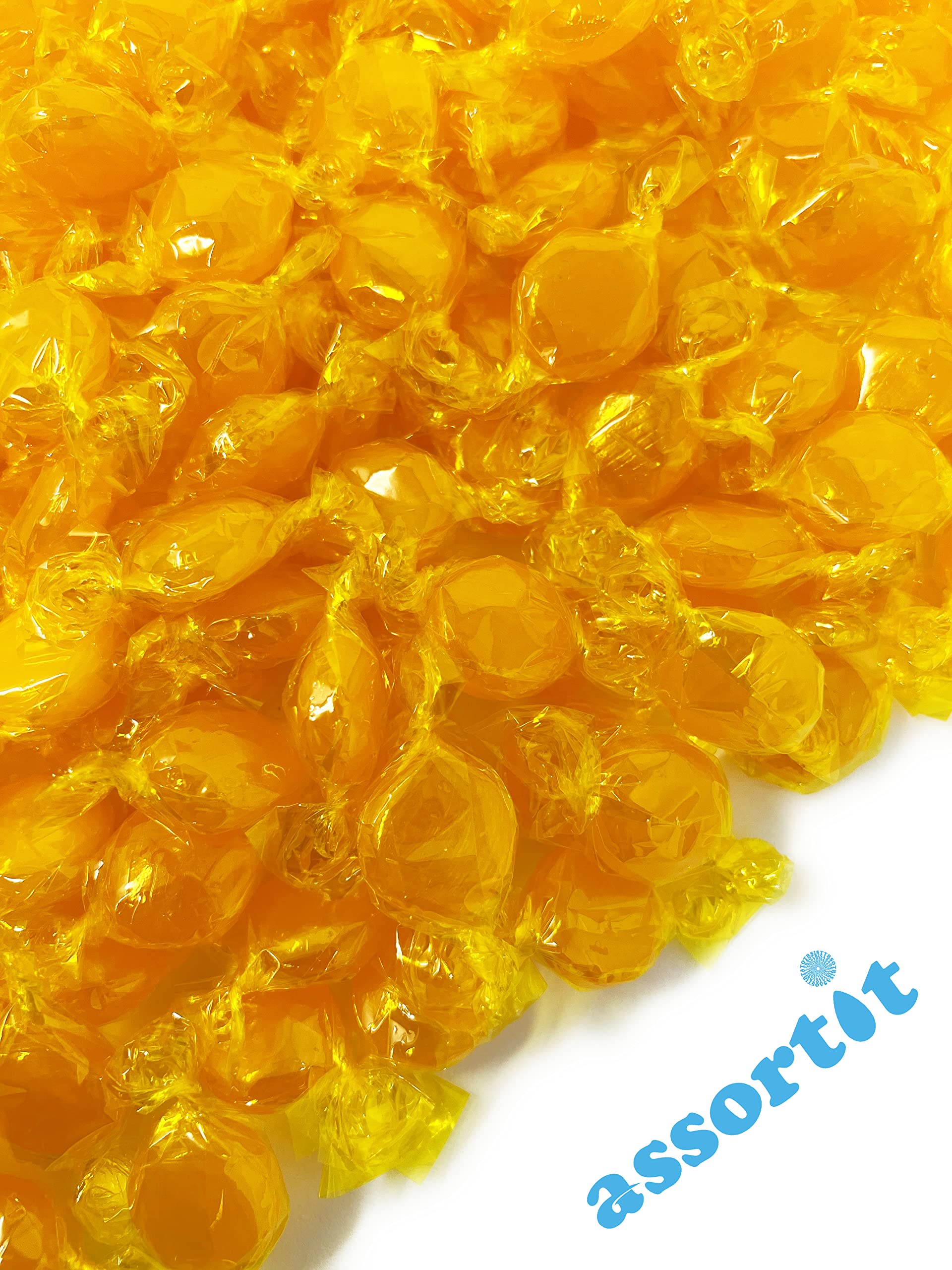 Butterscotch Hard Candy Disks - 10 lbs Bulk Pack - Classic Butter Scotch Flavored Vintage American Candy - Individually Wrapped Old School Sweets (160 oz) - Perfect for Parties, Gifts & Nostalgic Treats