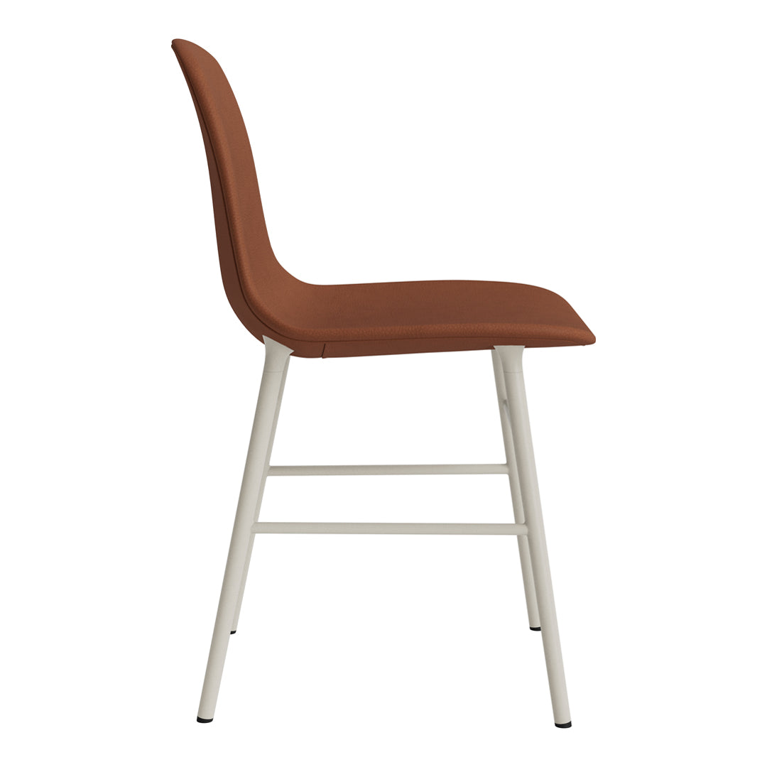 Modern Form Chair with Sturdy Metal Legs & Comfortable Upholstery - Perfect for Home Office, Living Room, or Dining Room Decor