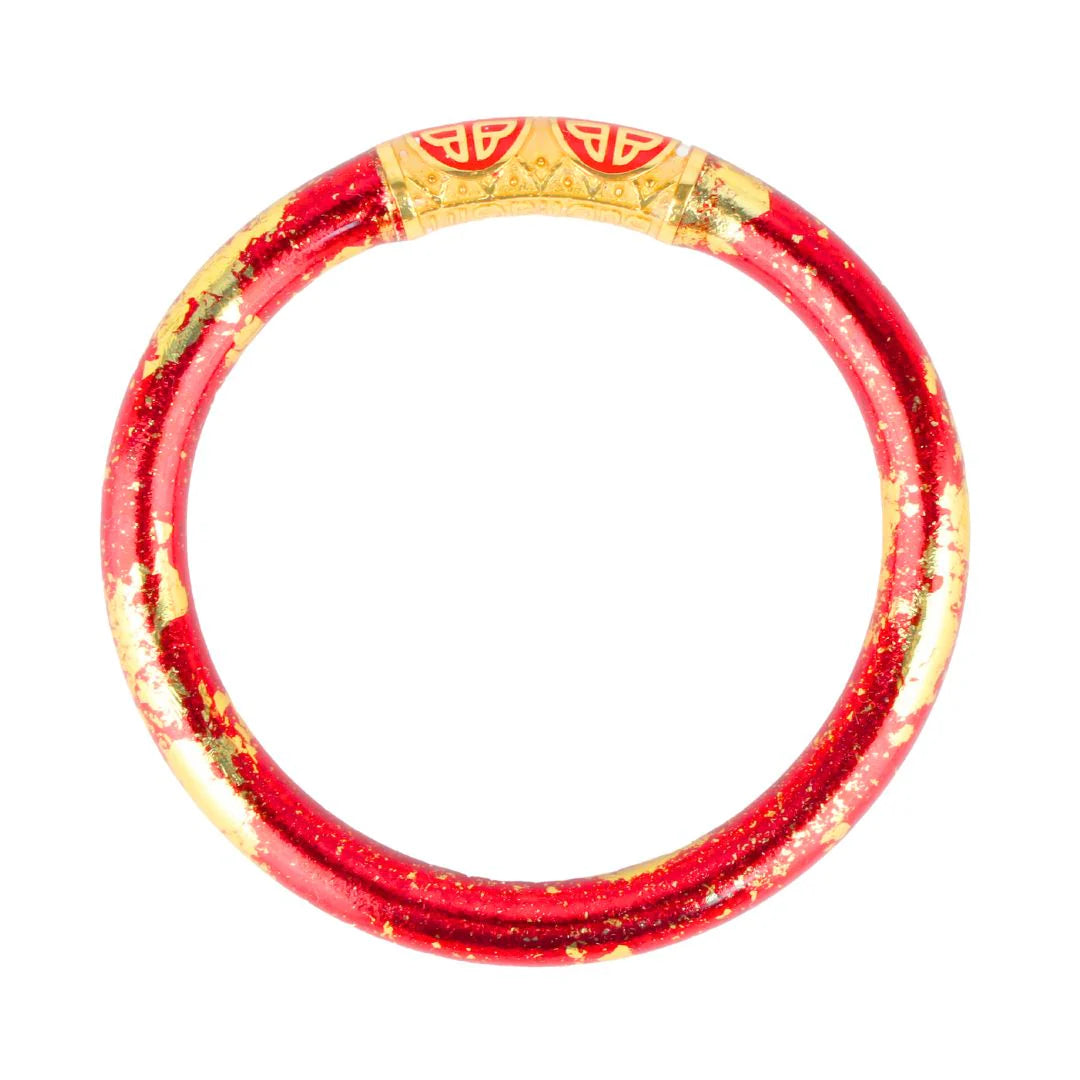 BuDhaGirl KOI Rouge Tzubbie All Weather Bangle - Stylish Waterproof Bracelet for Women, Perfect for Swimming, Travel & Everyday Wear