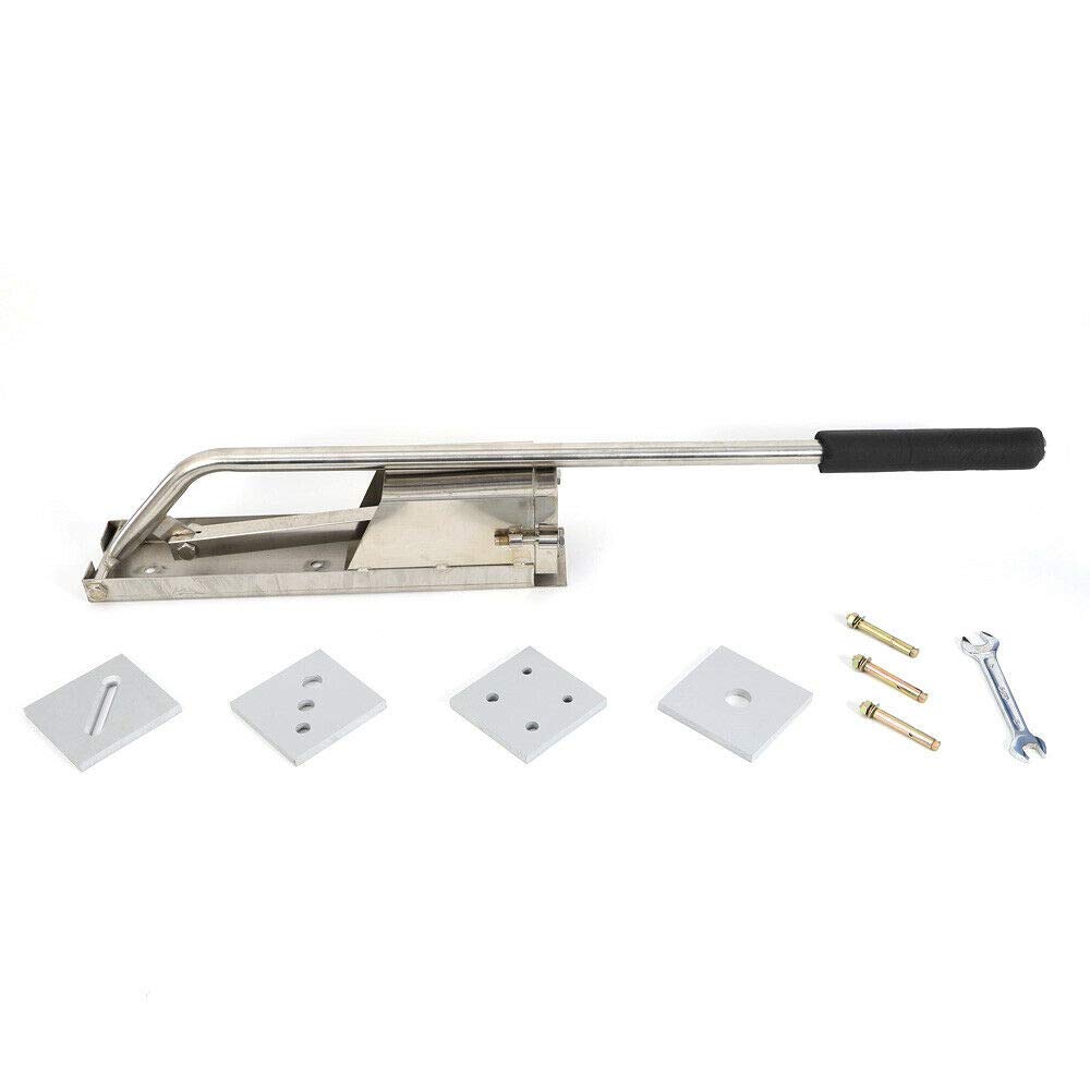 Stainless Steel Clay Extruder with 4 Interchangeable Nozzles - Wall Mounted Labor Saving Design for Pottery, Ceramics & DIY Crafts - Perfect for Clay Sculpting, Handbuilding & Art Projects