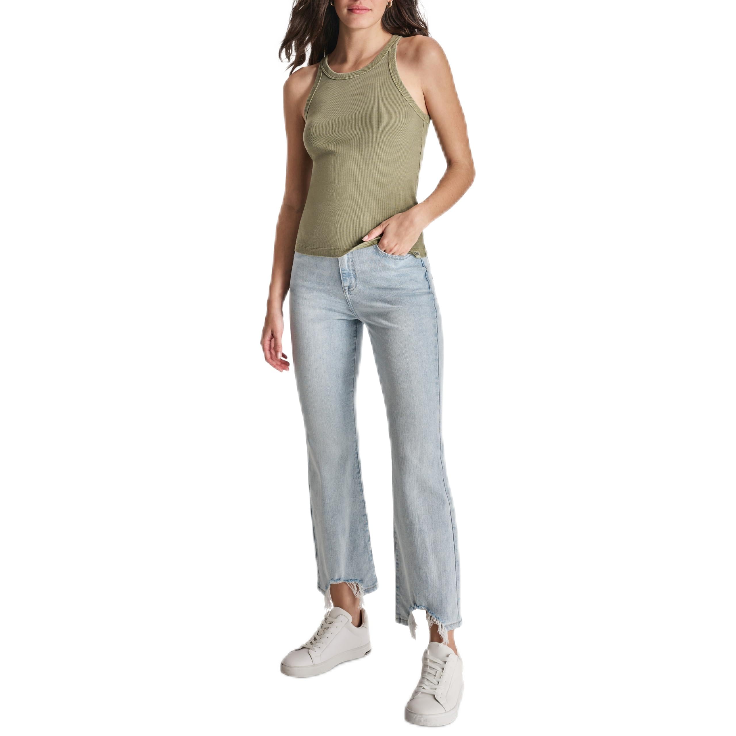 DKNY Women's Sleeveless Soft Casual Summer Blouse - Perfect for Beach Outings, Vacation Wear & Warm Weather Fashion