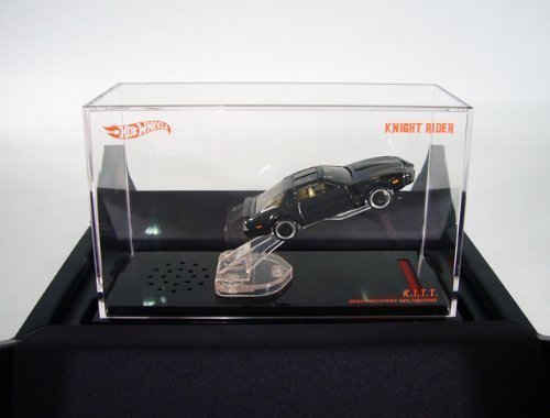 Mattel Hot Wheels Knight Rider K.I.T.T. SDCC Exclusive Black Die-cast Metal Talking & Light-Up Tabletop Car - Collectible Action Figure for Fans, Gift for TV Show Enthusiasts - Perfect for Display, Play & Nostalgic Decor