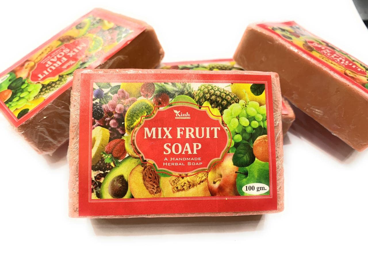 Mixed Fruit Soap - Fresh, Ayurvedic & Handmade 100g | Natural Skin Brightening & Cleansing Bar | Fruit-Infused Aromatherapy Soap | Perfect for Daily Skincare & Relaxing Bath Time