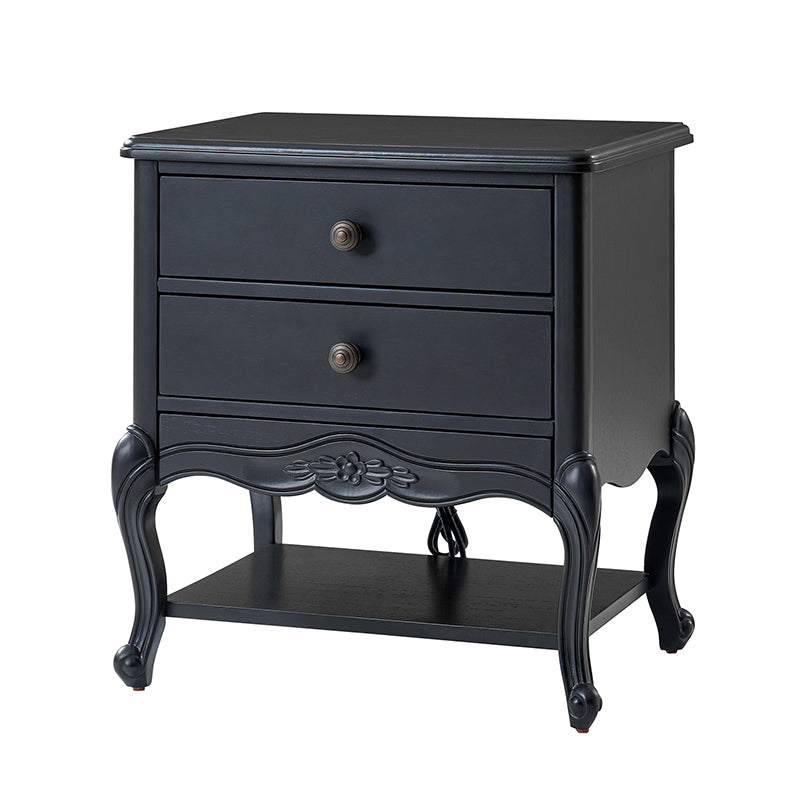Nina Modern Nightstand with Hidden Drawer - Fully Assembled Bedside Table for Bedroom, Living Room & Office - Traditional Exquisite Design (Optional Types Available)