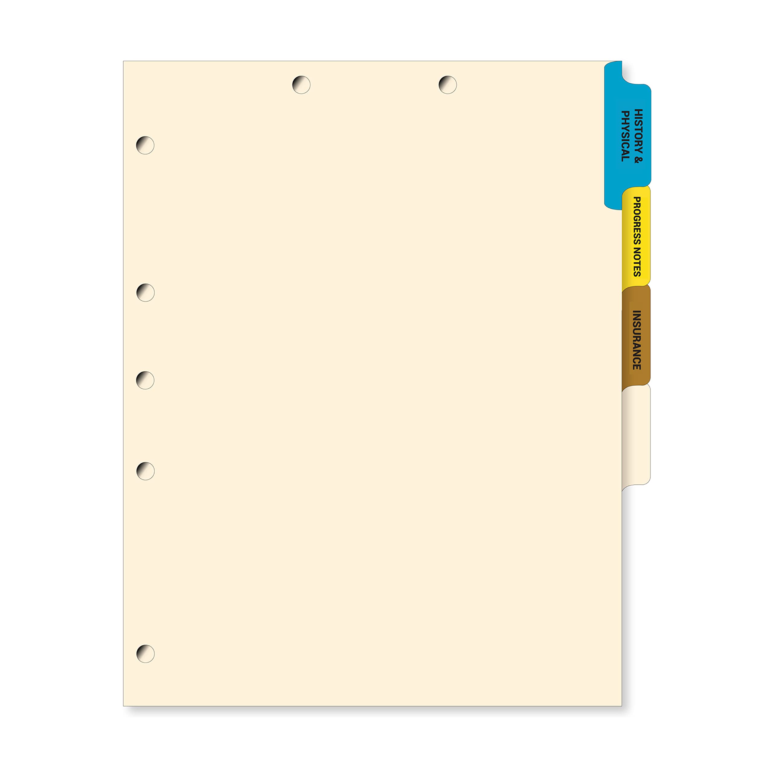 400 Sets of 4 Popular Healthcare Index Tabs - 9
