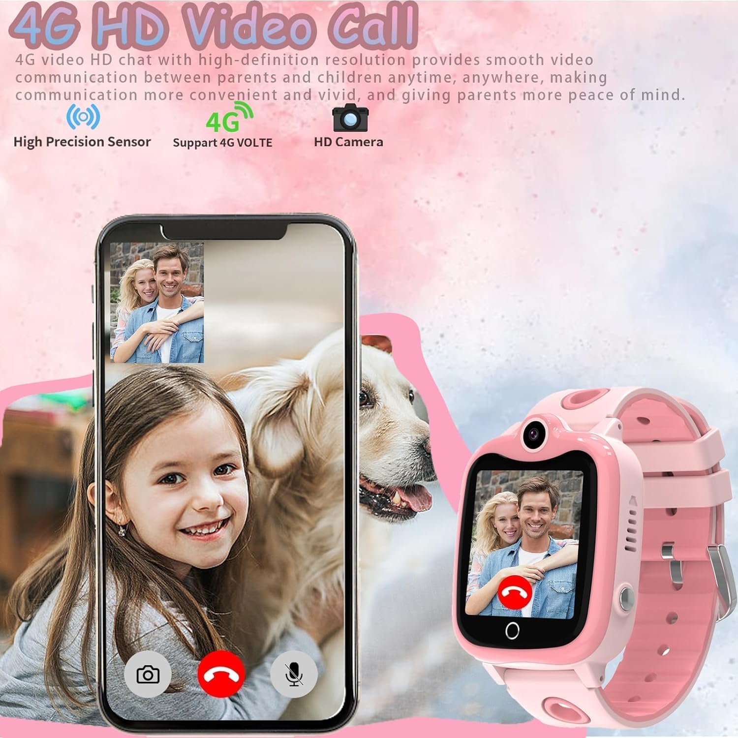 Ruopoem Kids Smart Watch - Birthday Toy Gifts for Girls & Boys Ages 3-8 - Waterproof Digital Watch with Games & Alarm Clock - Perfect for School, Playtime & Outdoor Activities