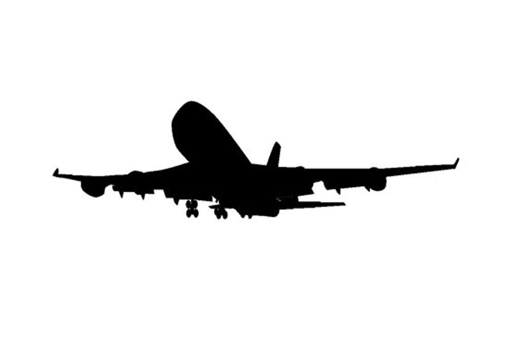 Aviation Wall Decal - 11x36 Inch Airplane Jet Sticker for Kids Room, Boys Bedroom & College Dorm Decor - Perfect for Nursery, Office & Aviation-Themed Spaces