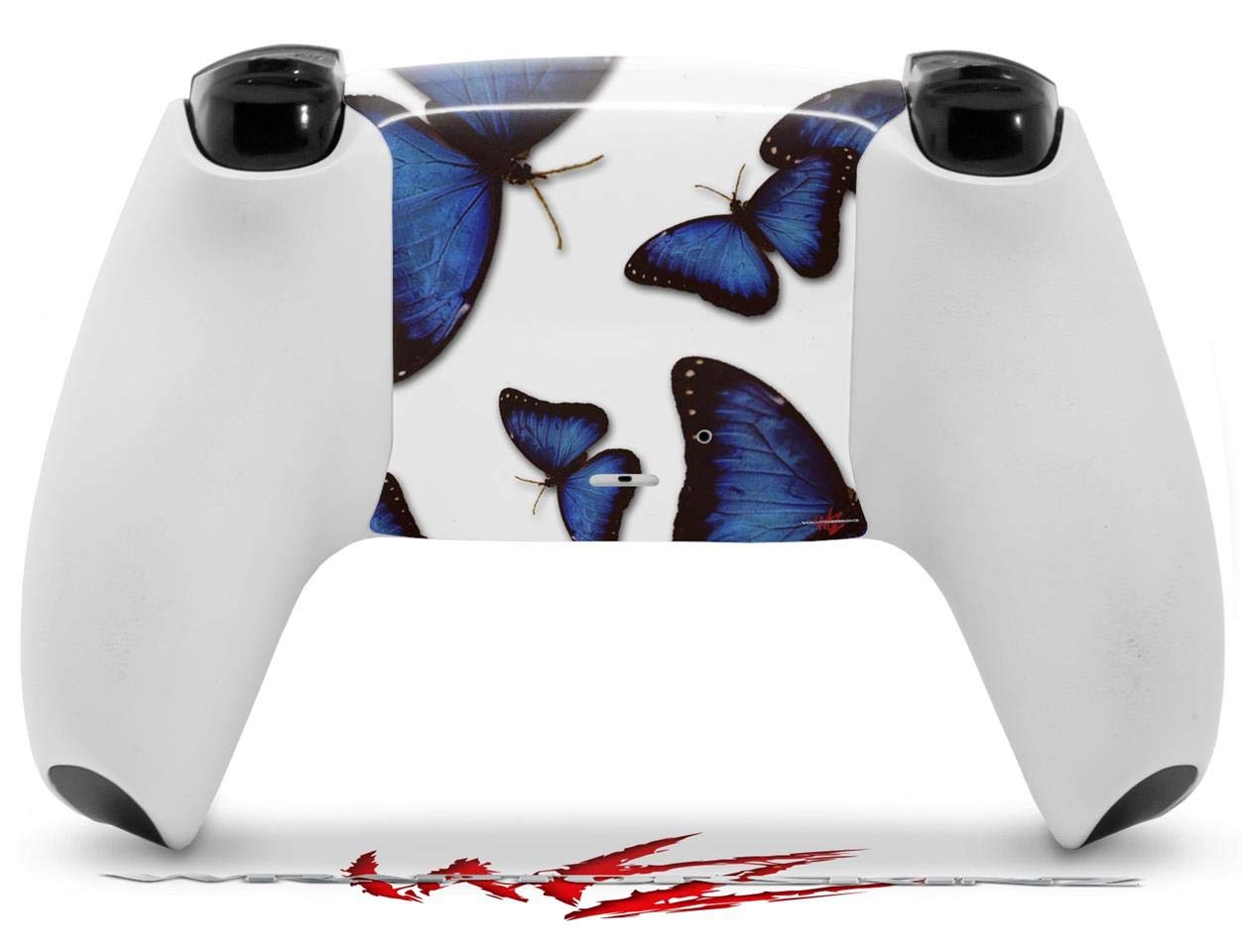 PS5 DualSense Controller Skin Wrap - Butterflies Blue for Gaming Protection