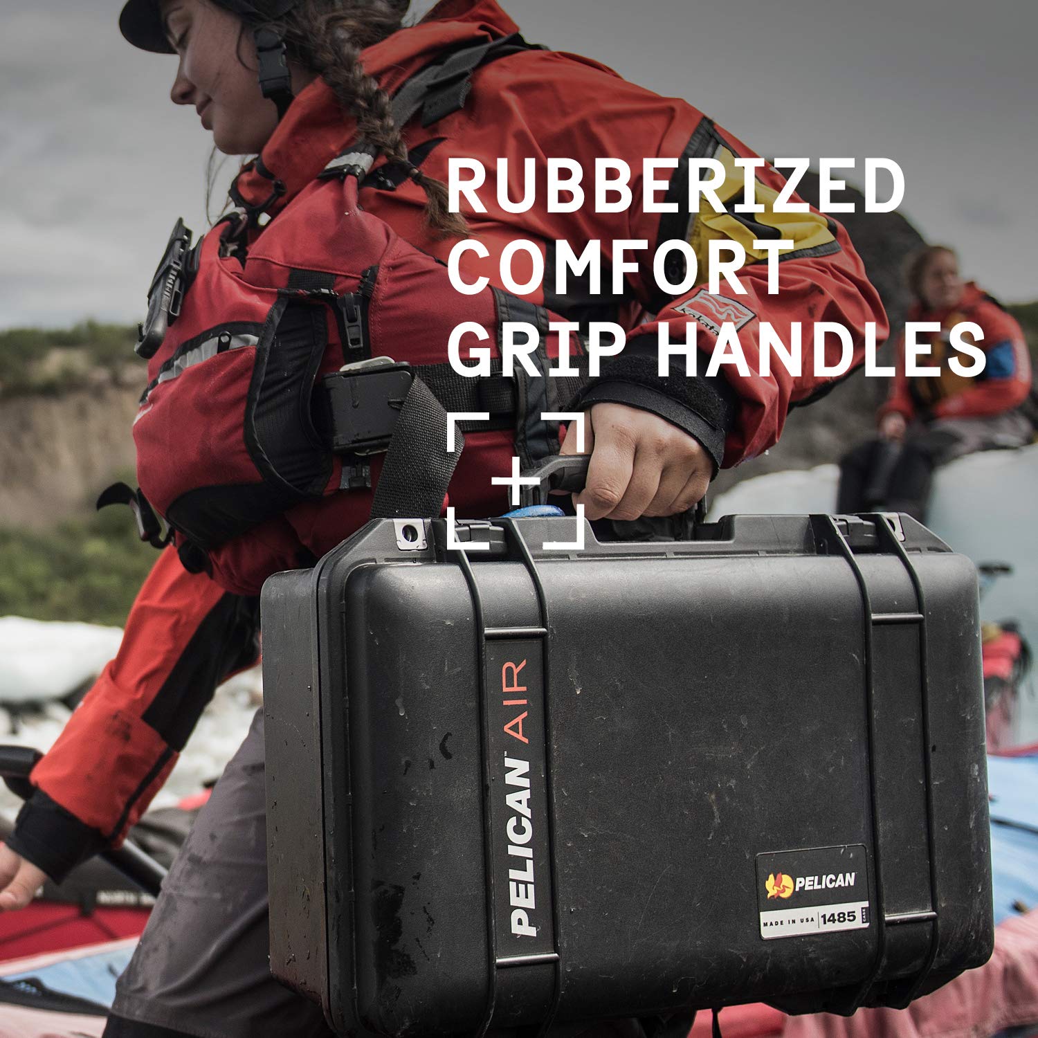 Pelican Air 1485 Waterproof Hard Case Without Foam Insert - Black | Durable Protection for Camera Gear, Electronics & Travel Essentials | Perfect for Outdoor Adventures, Air Travel & Equipment Storage