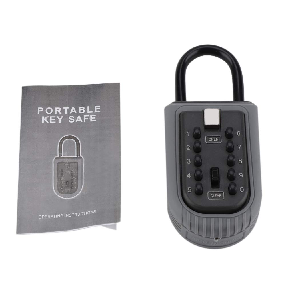OhhGo Outdoor Wall Mount Key Lock Box - Waterproof & Secure Key Storage Safe for Home, Garage, Shed - Ideal for Spare Keys, Airbnb Hosts & Property Managers