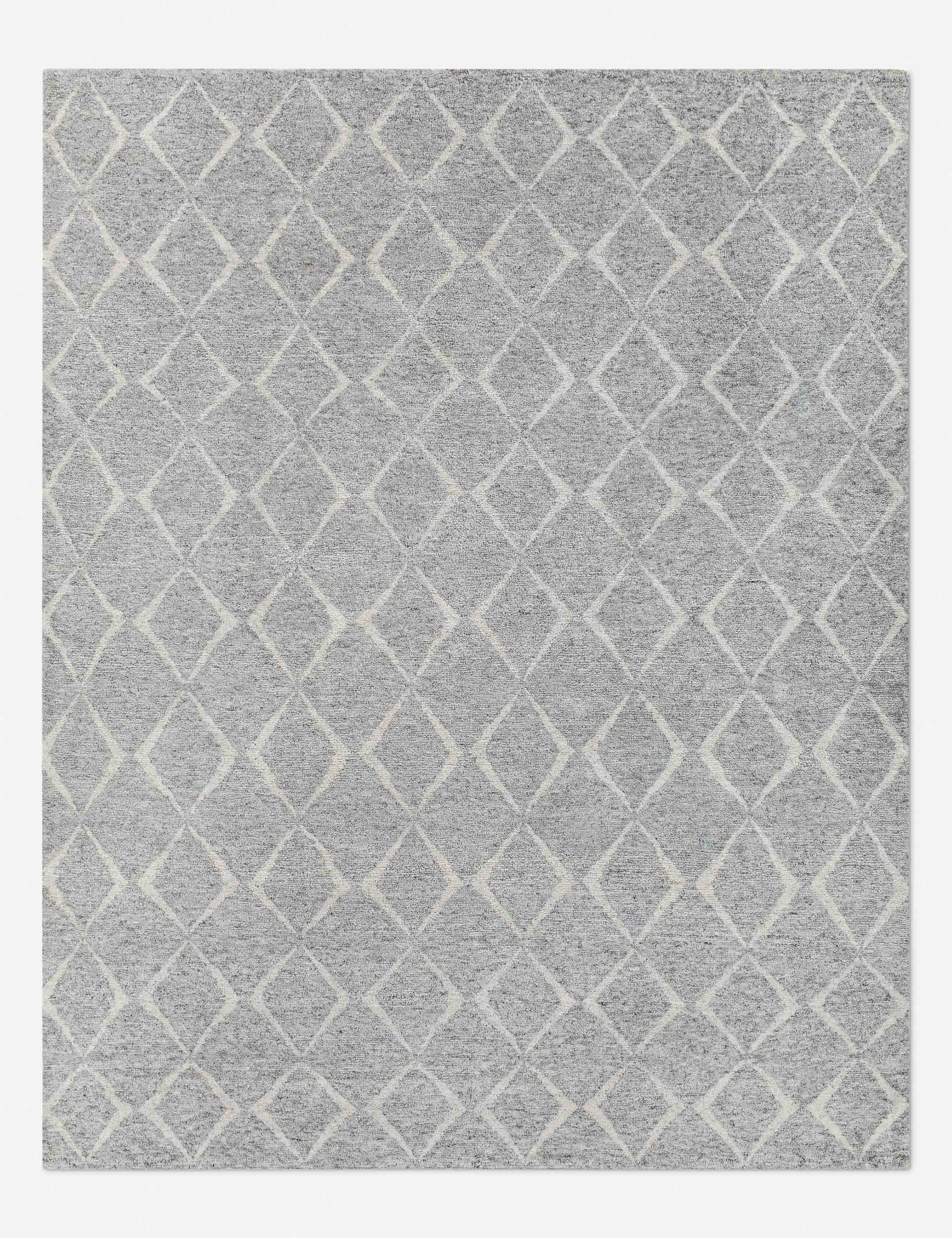 Hand-Knotted Wool Blend Moroccan Style Area Rug - Boho Chic Home Decor for Living Room, Bedroom & Office