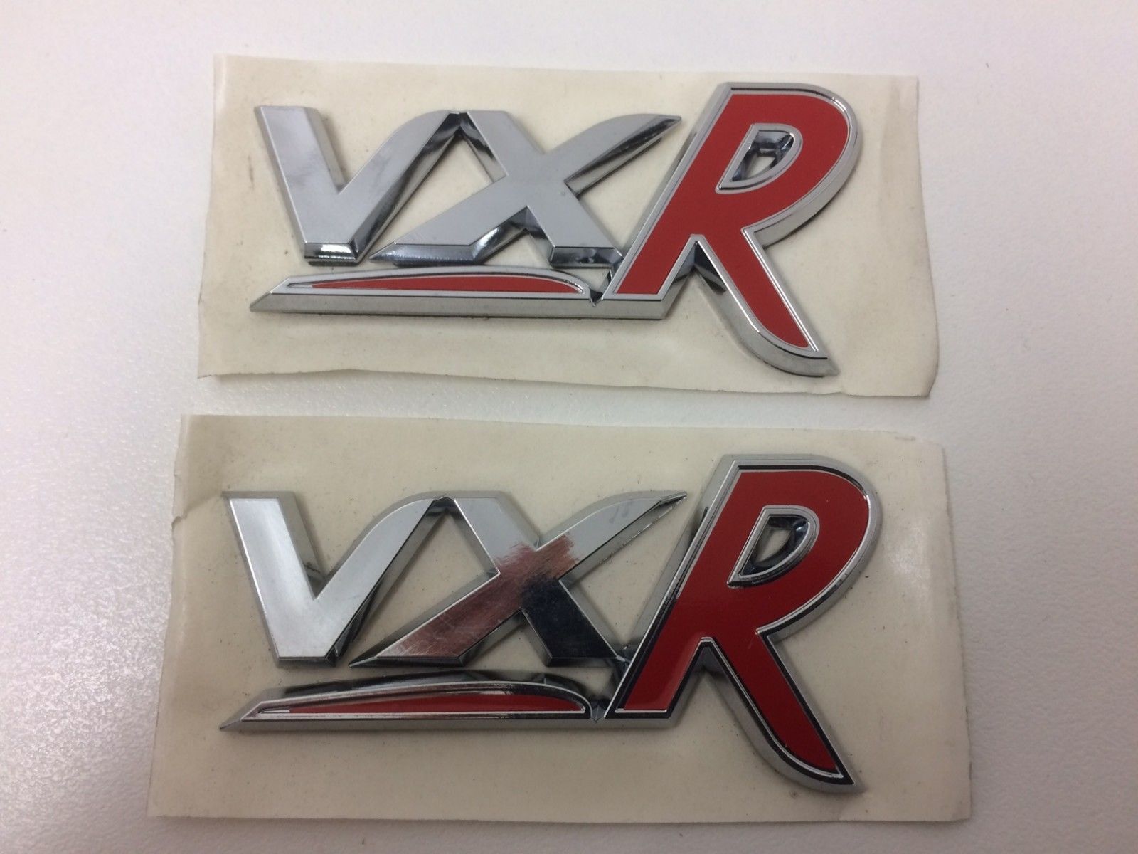 Genuine HSV VE Commodore VXR Export Pair of VXR Badges - Authentic Replacement Emblems for Car Enthusiasts | Perfect for Vehicle Customization & Restoration Projects