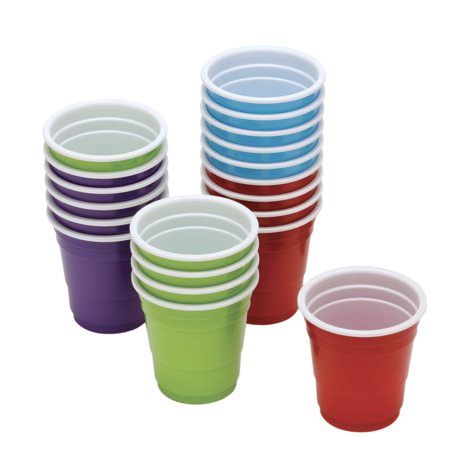 Mini Cups 120 Count - Disposable Plastic Shot Glasses for Parties, Tastings & Events | Perfect for Cocktails, Desserts, Wine Sampling & Appetizers