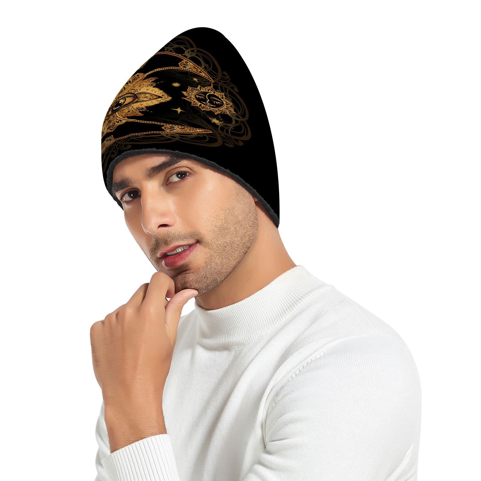 Unisex Beanie Knit Hats for Men & Women - Gothic Winter Skull Cap for Cold Weather, Outdoor Activities & Street Fashion