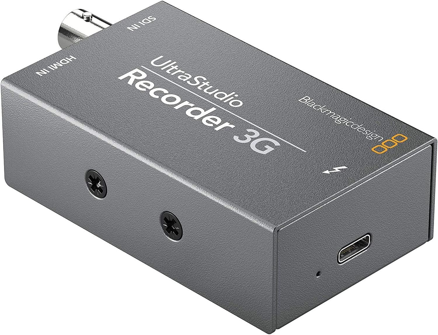 Blackmagic Design UltraStudio Recorder 3G - Professional 4K Video Capture Device with Thunderbolt 3 (40Gbps) & USB-C Cable (100W, 0.5m) - Includes 6