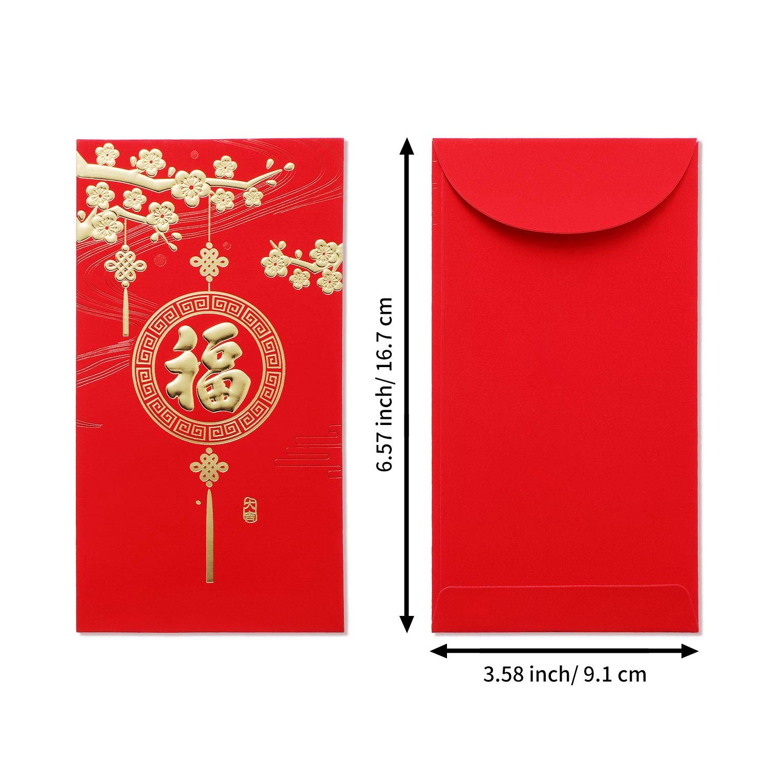 36 Pieces Chinese New Year Red Envelopes 2025 - Large Lucky Money Packets with Gold Foil for Lunar New Year, Spring Festival, Weddings & Gifts - Perfect for Family Gatherings, Cultural Celebrations and Good Fortune Wishes