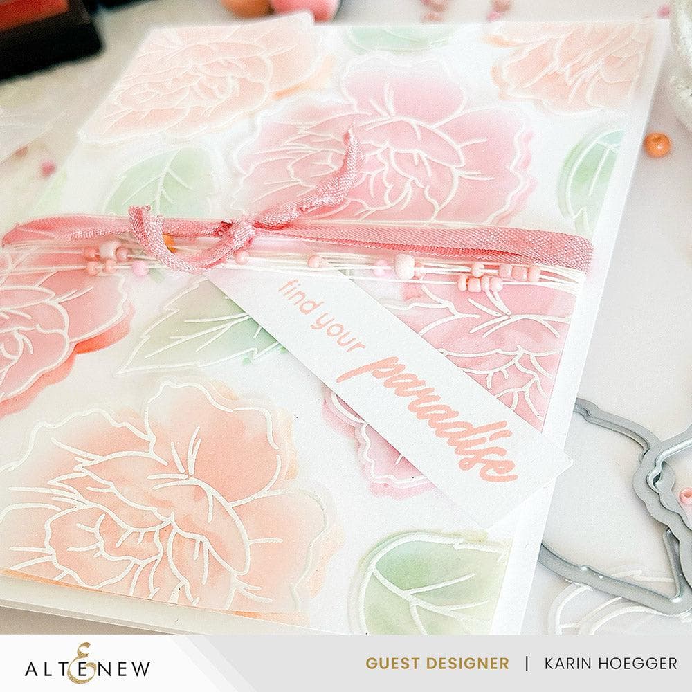 Dynamic Duo: Paradise Flowers Add-On Die Set for Scrapbooking & Card Making | Floral Crafting Essentials