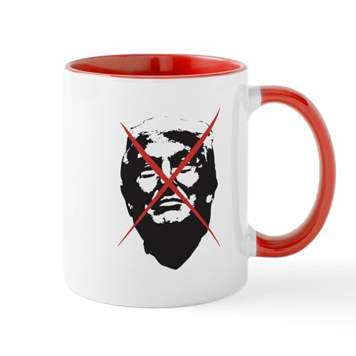 White/Red Inside - Strike Through Trump Mug
