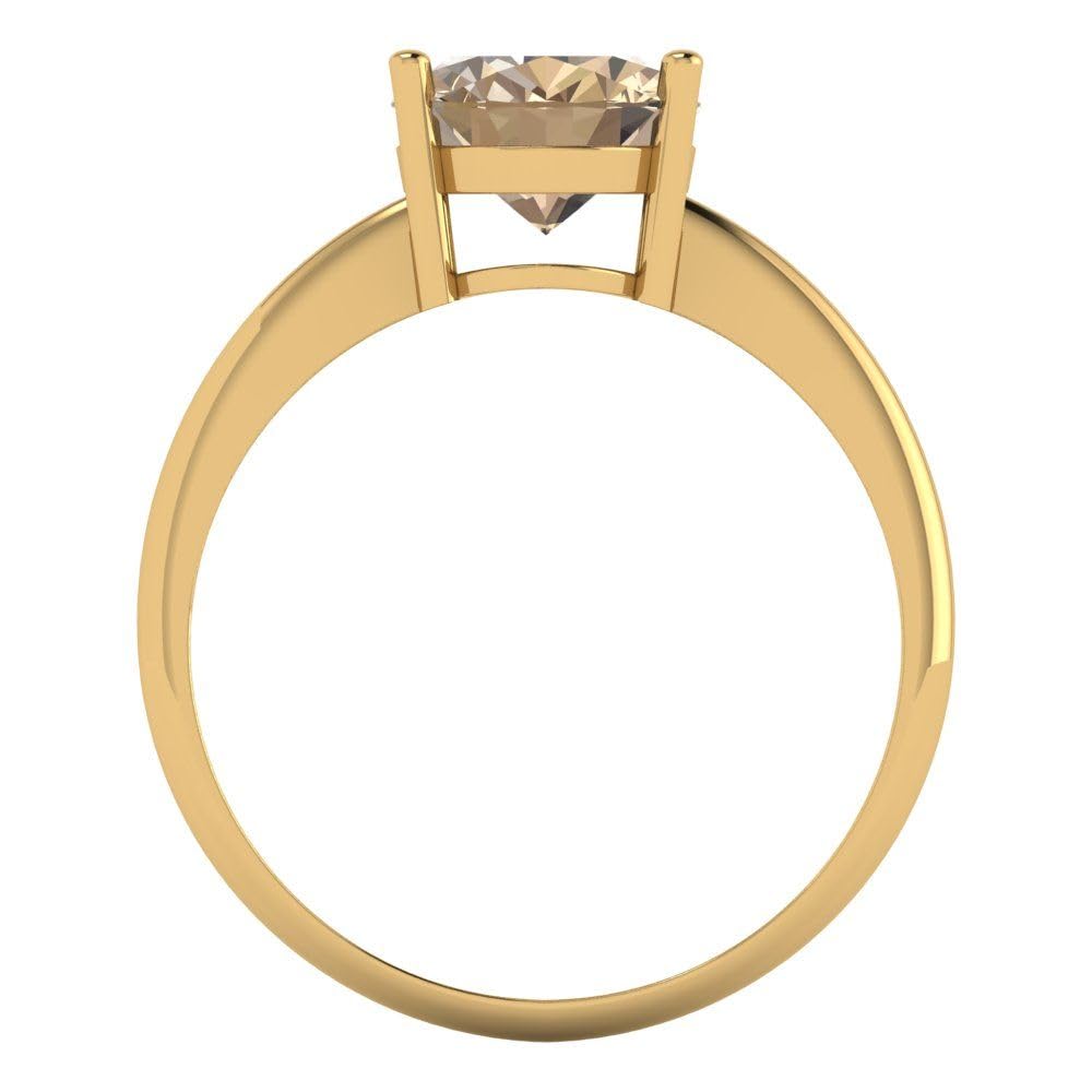 2.5ct Oval Moissanite Engagement Ring in 14k Gold for Weddings & Anniversaries