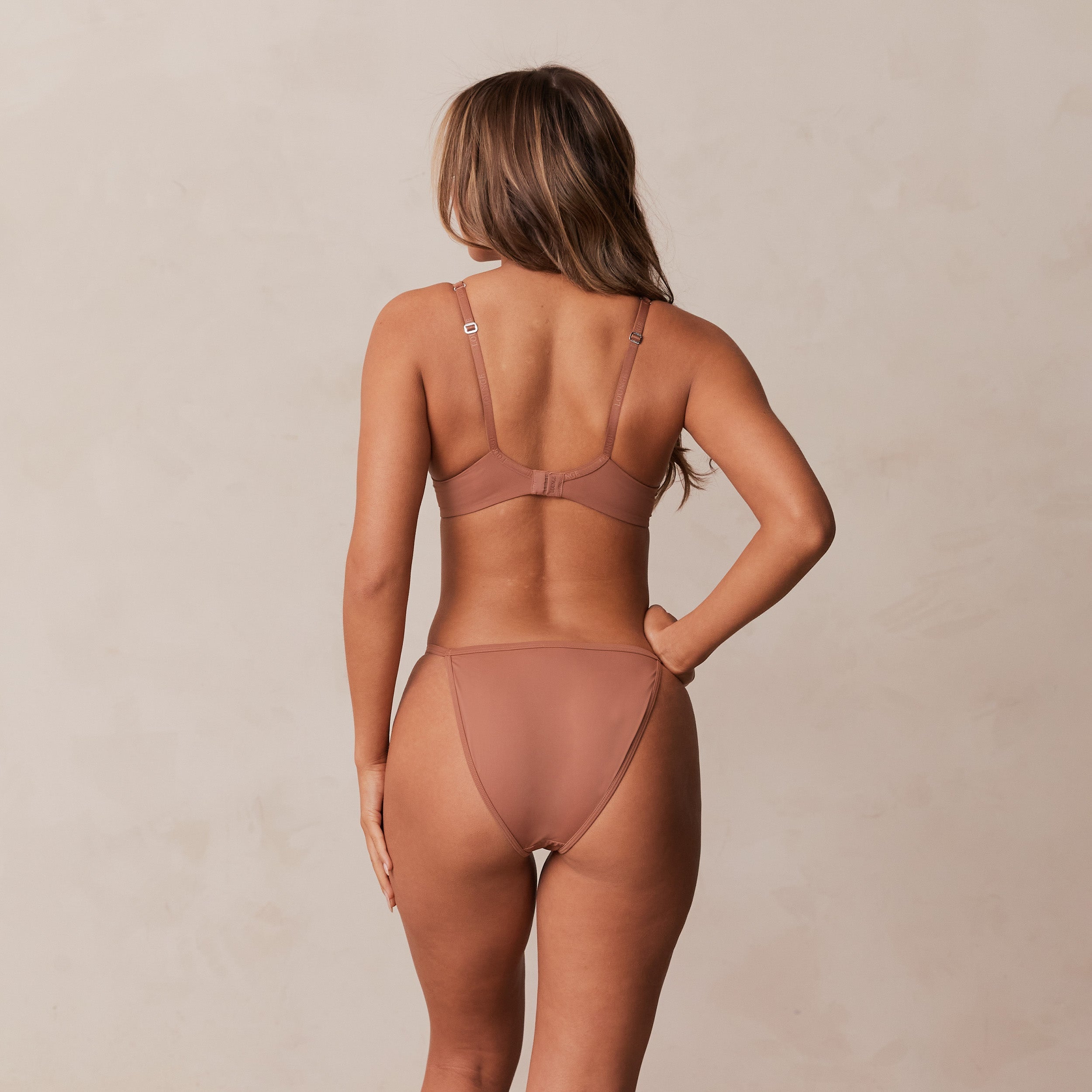 Classic Plunge T-Shirt Bra in Mocha - Comfortable & Supportive Underwire Bra for Everyday Wear, Date Night & Layering