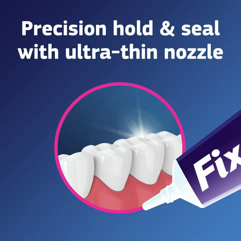 Fixodent Plus Gum Care Precision Hold & Seal Denture Adhesive Cream, 2 oz - Strong Denture Adhesive for Secure Fit, Comfort All Day - Ideal for Eating, Speaking & Smiling with Confidence