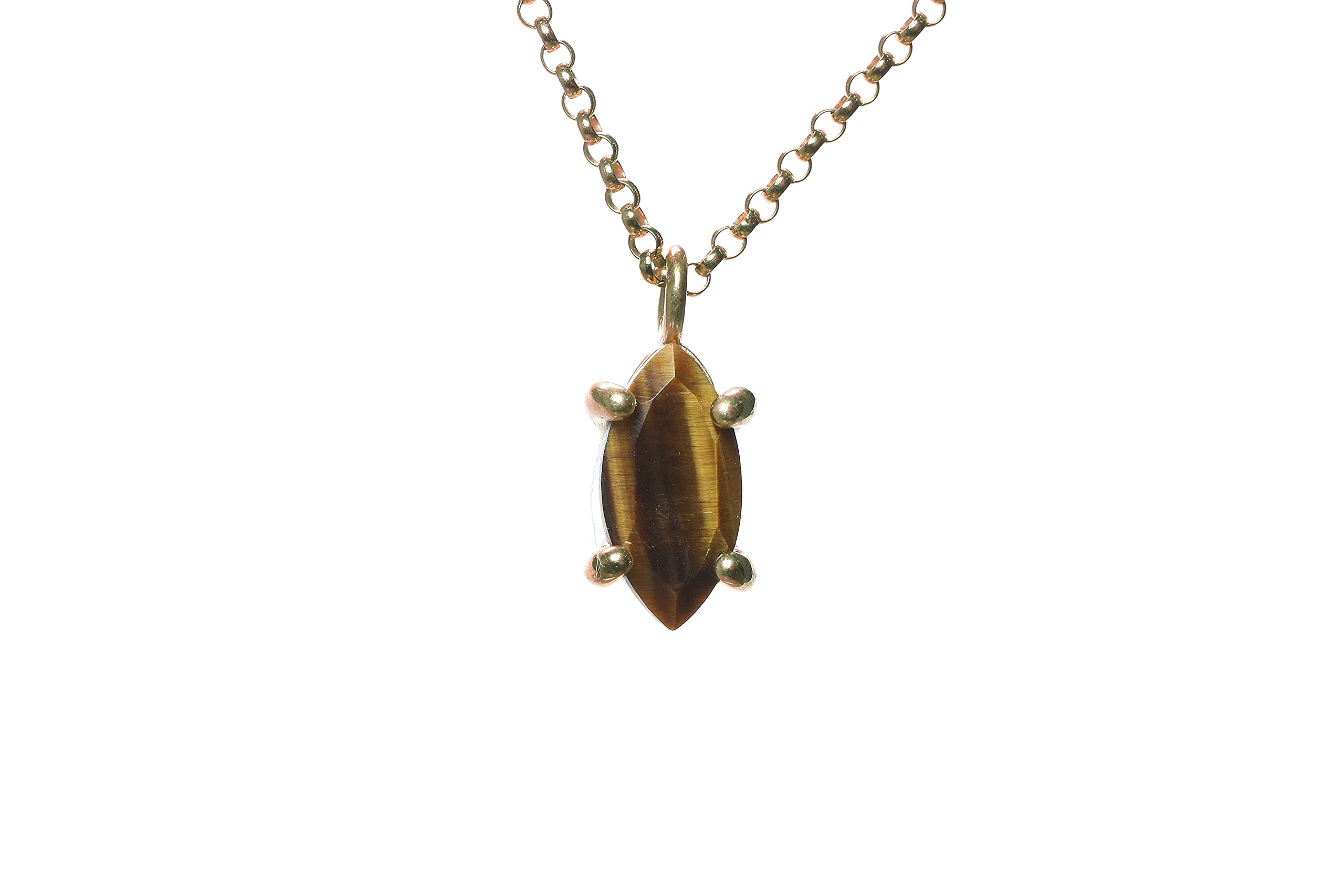 Tiger Eye Anemone Necklace - Handmade Jewelry for Women - Wedding & Birthday Gift - Elegant Box
