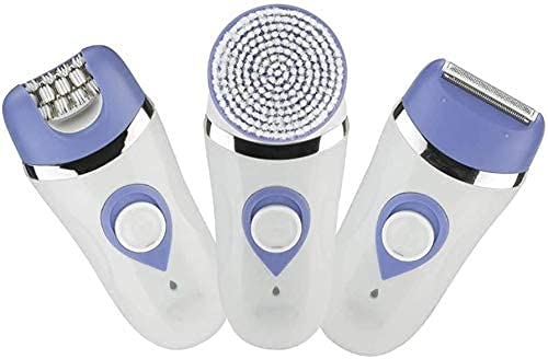 Best Epilator for Women - Facial & Bikini Hair Removal, Wet & Dry Cordless Shaver with 3 Attachments - Precise Hair Remover for Smooth Skin | At-Home Grooming & Travel Use