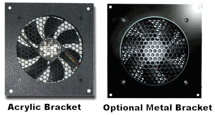 Coolerguys Single 120mm Fan Bracket Kit - Universal PC Case Mounting Bracket for Computer Cooling Fans - Perfect for Gaming PC Builds & DIY Computer Upgrades