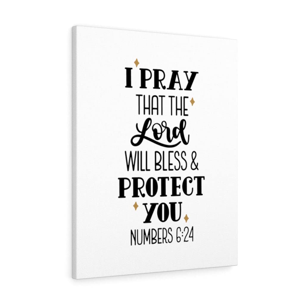 Numbers 6:24 Christian Wall Art - Bible Verse Print for Home Decor - Ready to Hang Scripture Wall Blessing - Perfect for Bedroom, Living Room & Church Gifts