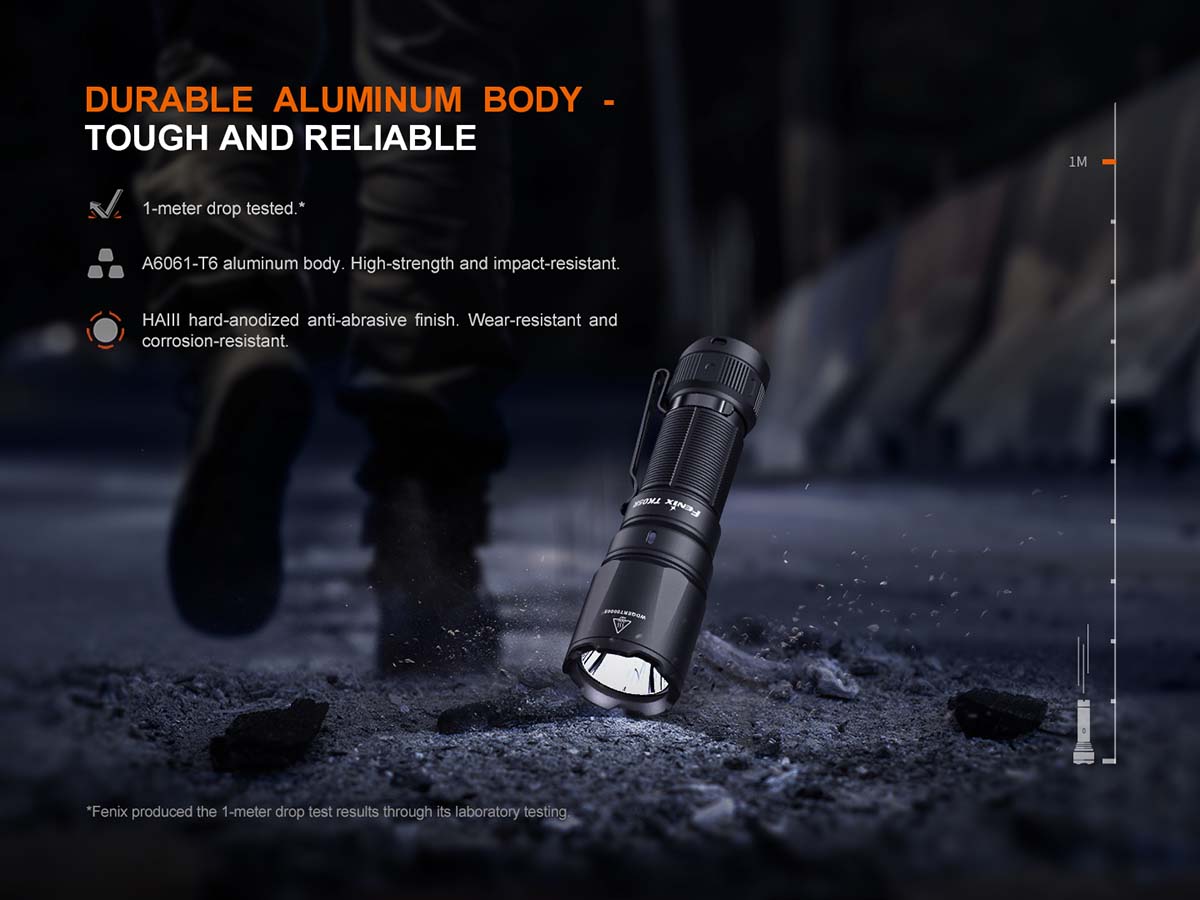 Fenix TK05R Rechargeable LED Flashlight - High Lumens, Durable & Waterproof for Camping, Hiking, Emergency Use