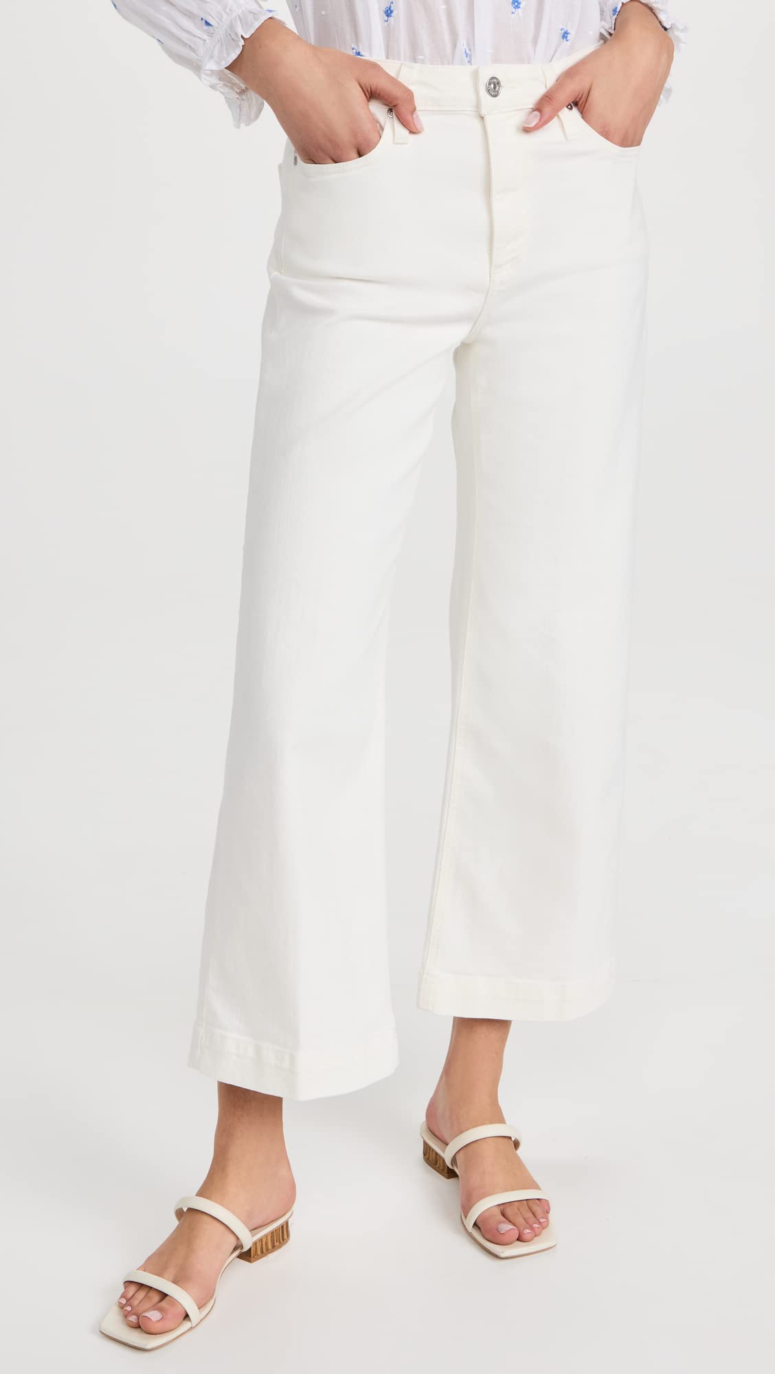 PAIGE Women's Anessa High-Rise Wide Leg Jeans - Stretch Denim Pants for Casual & Office Wear | Perfect for Everyday Comfort & Style