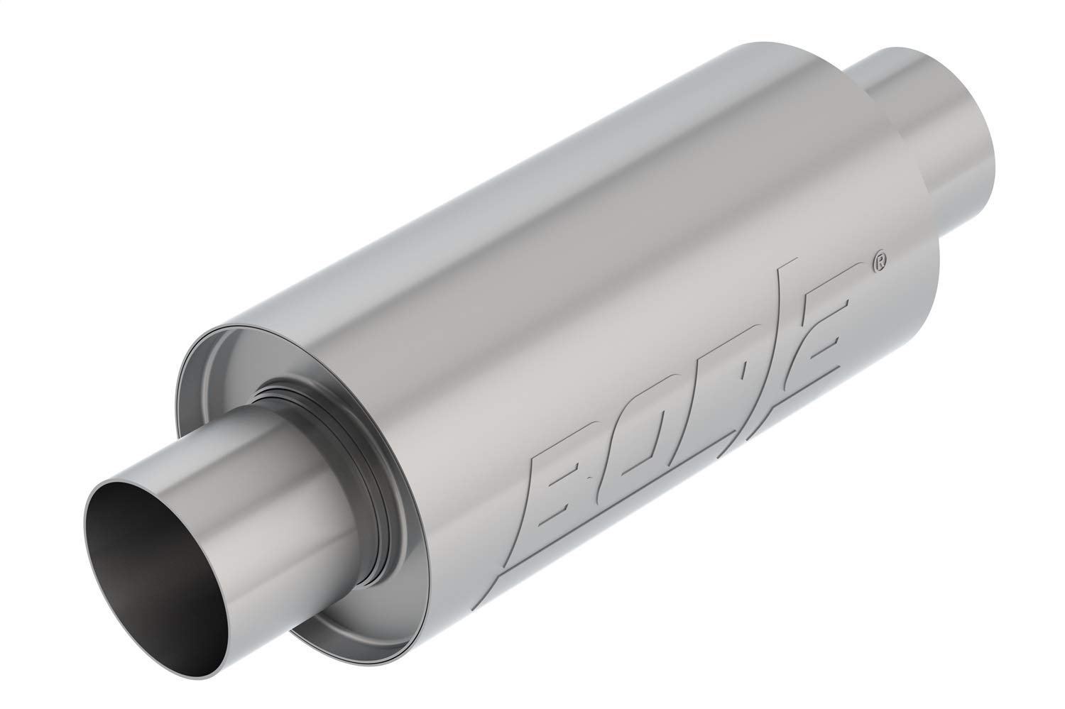 Borla 401338 Universal Resonator - 2.75in Center/Center, 5in Round x 10in - High-Performance Exhaust Upgrade for Cars & Trucks - Perfect for Street Racing & Off-Road Adventures