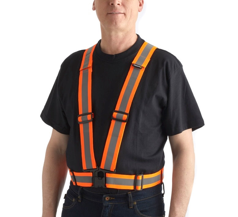 Terra Hi-Vis Safety Belt 451001OR - High Visibility Reflective Work Belt for Construction, Road Work & Night Safety